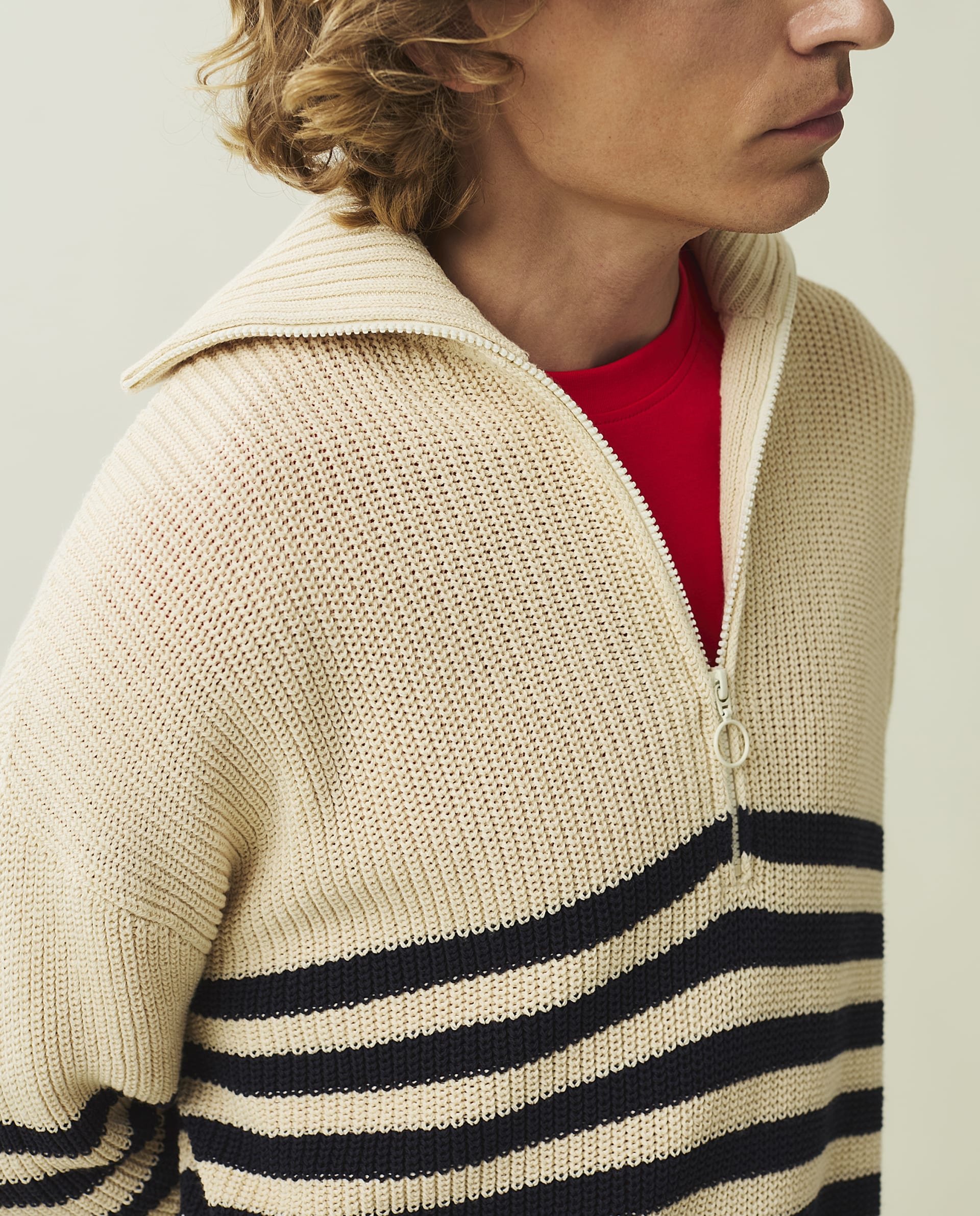 Tom Dry Cotton Half-zip Sweater