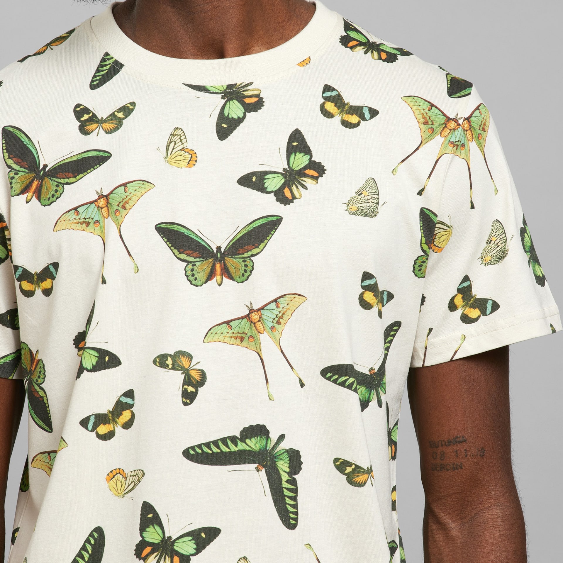 T-shirt Stockholm Butterfly Oat White