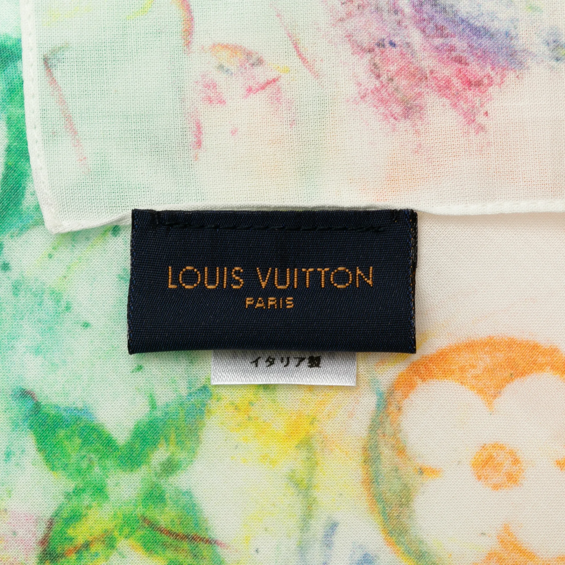 Louis Vuitton Virgil Abloh Monogram Watercolor Bandana And Mask Set