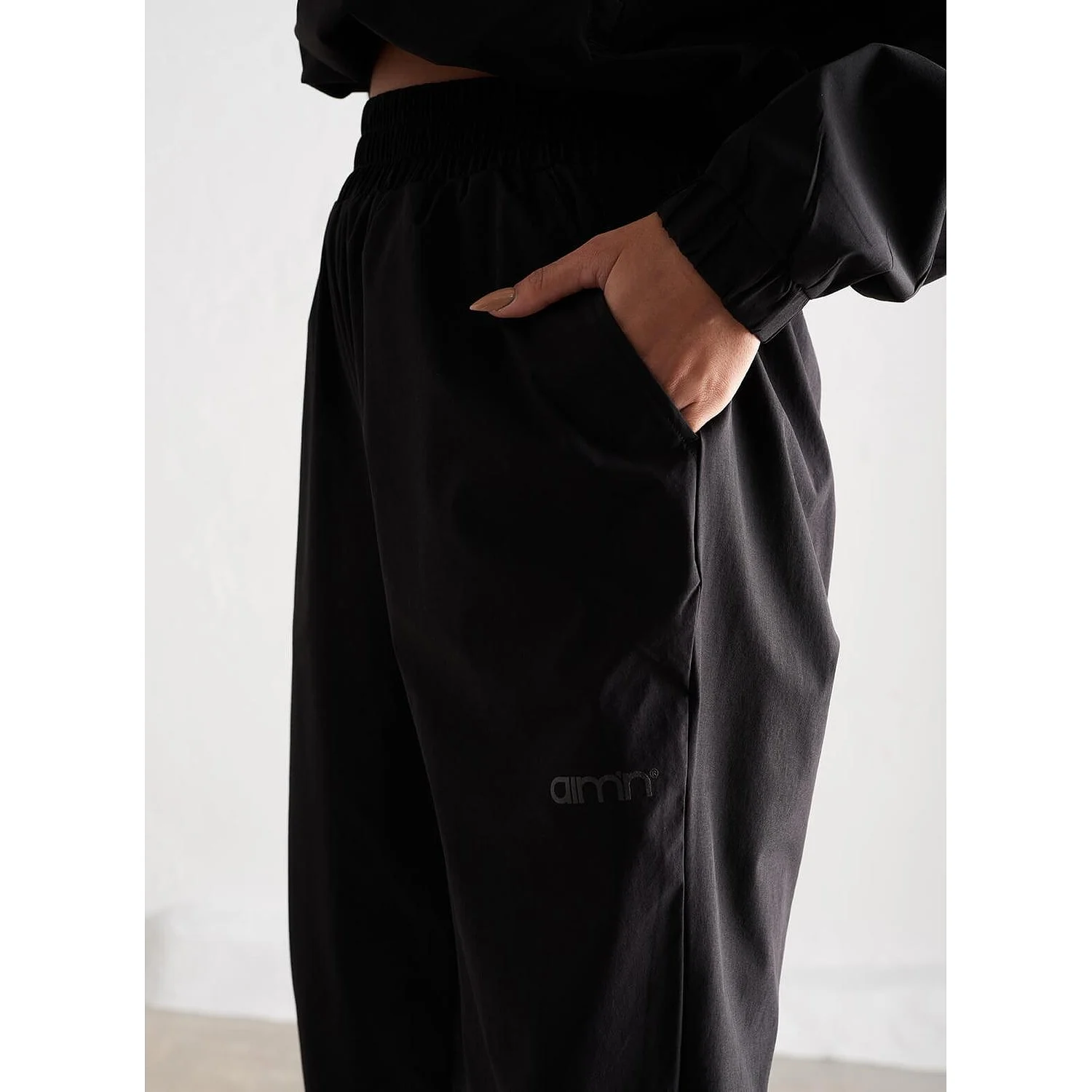 Black Windbreaker Pants