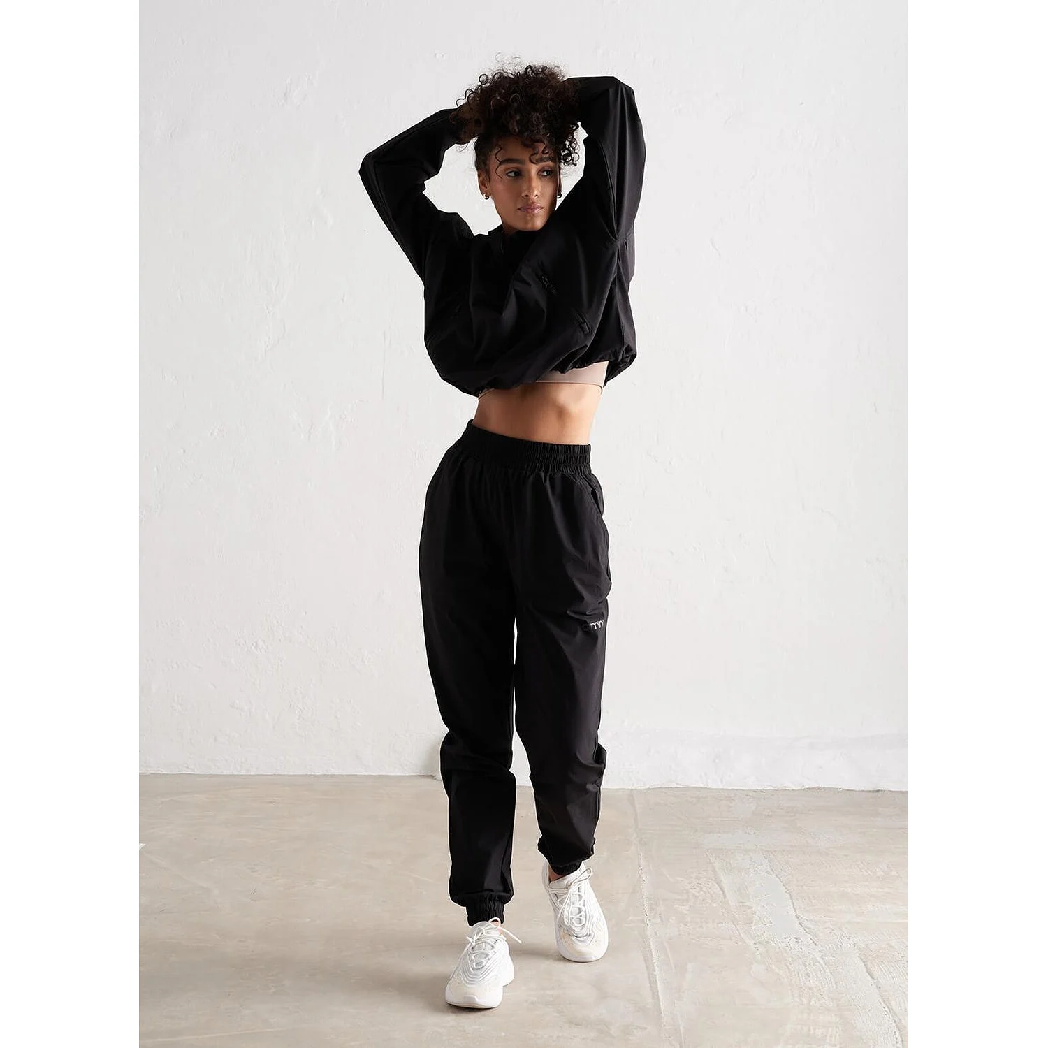 Black Windbreaker Pants