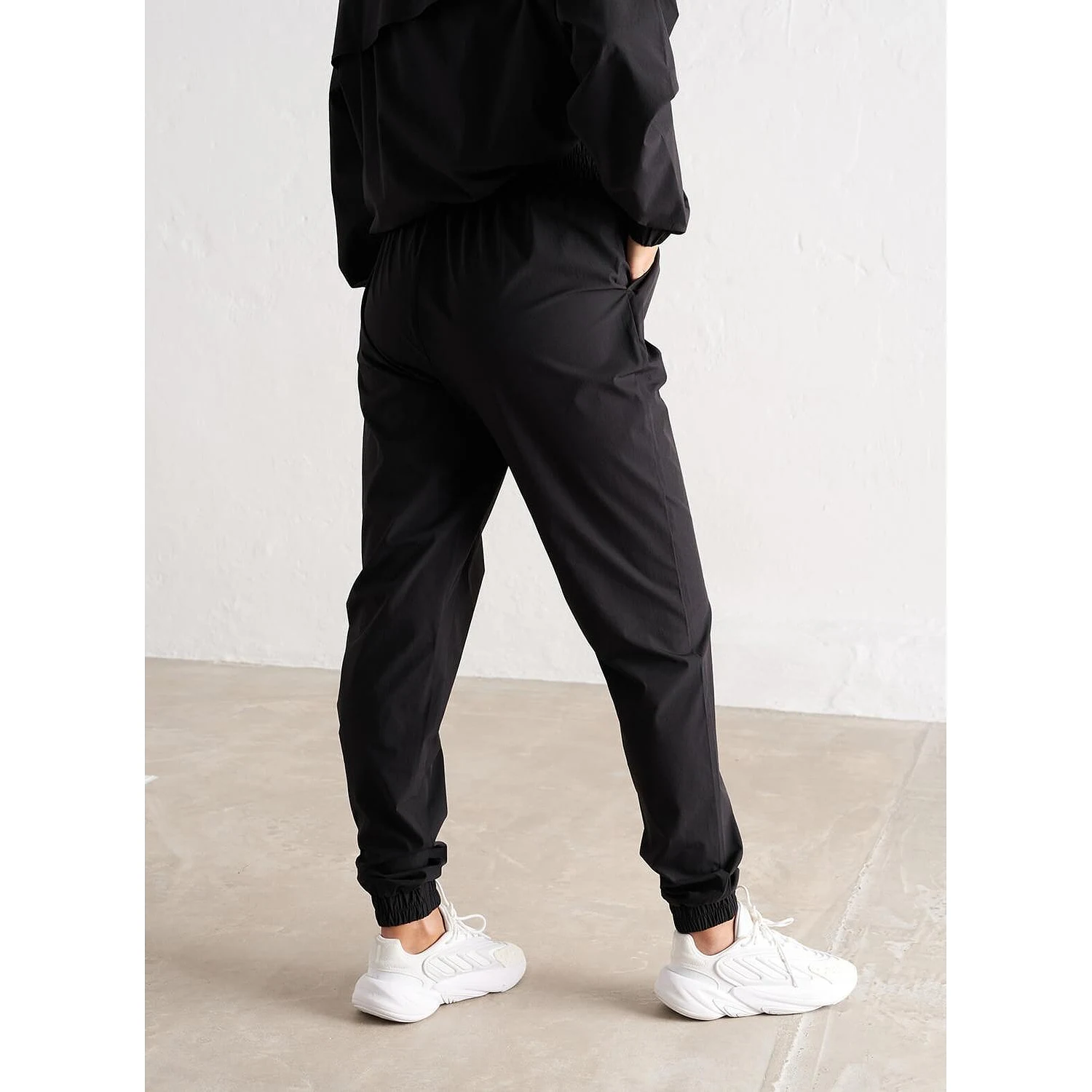 Black Windbreaker Pants