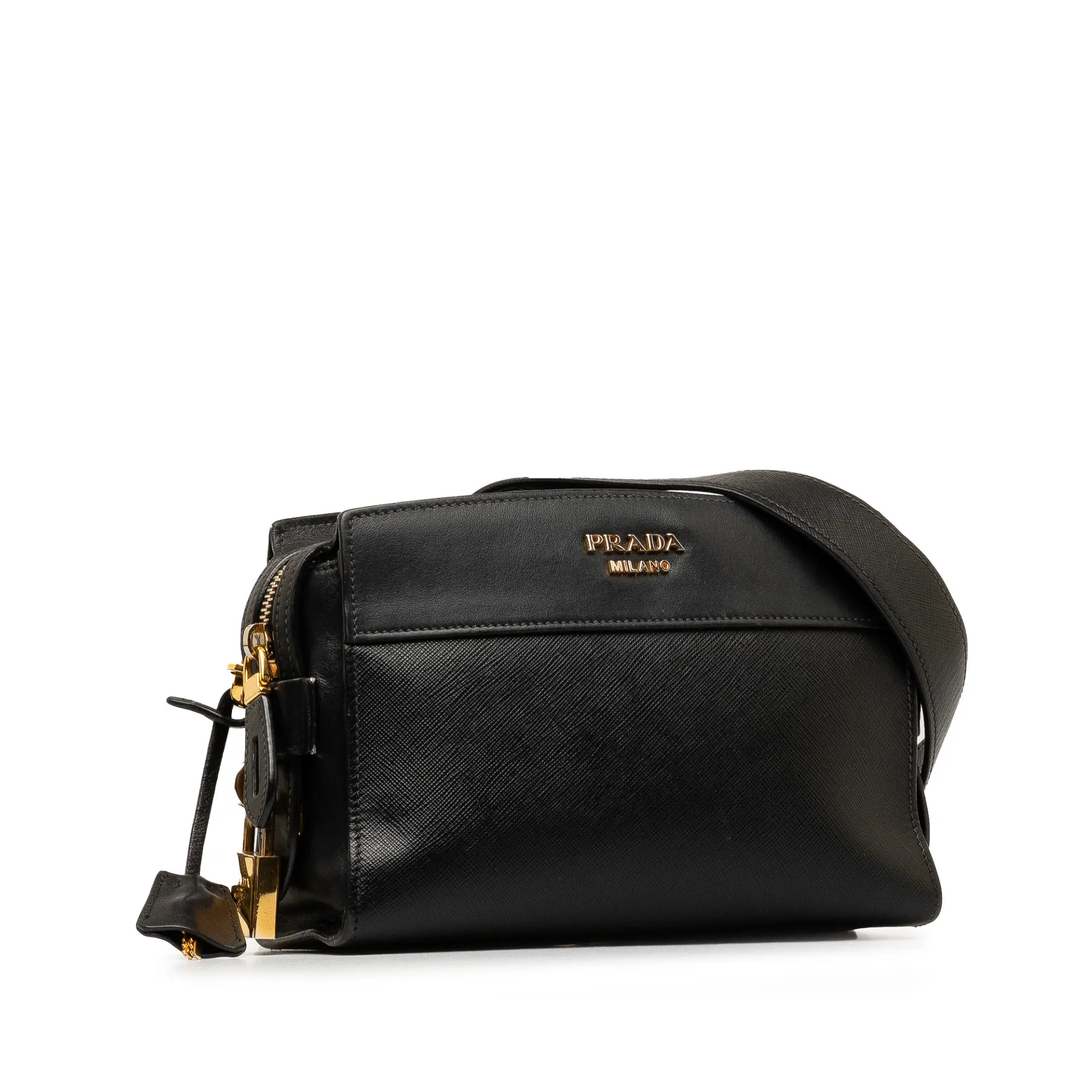 Prada Saffiano And City Calf Esplanade Crossbody