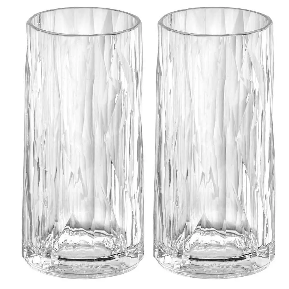 Club No. 8 Glas Plast 300 Ml Crystal Clear 2-pack