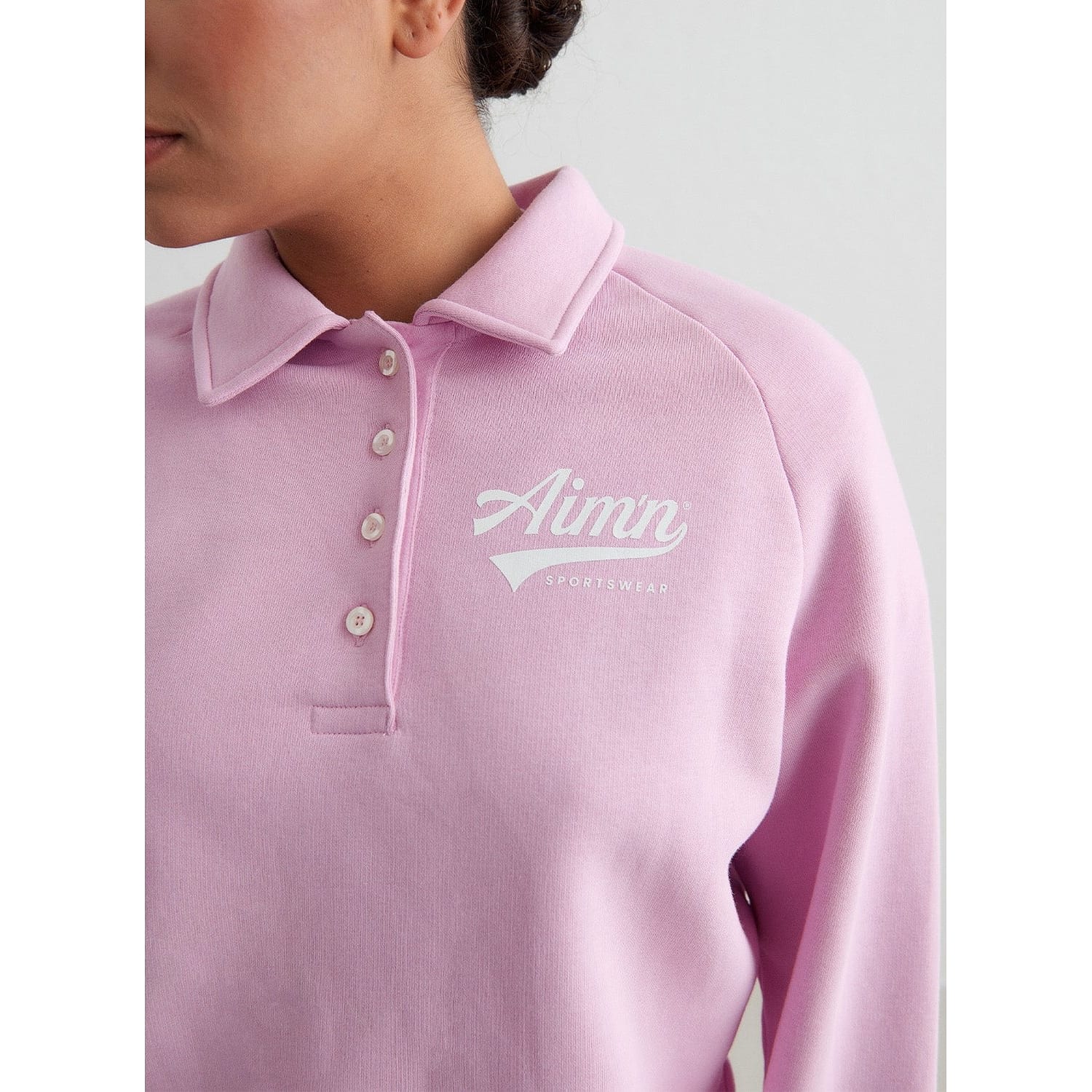 Cotton Candy Pitch Polo Sweatshirt