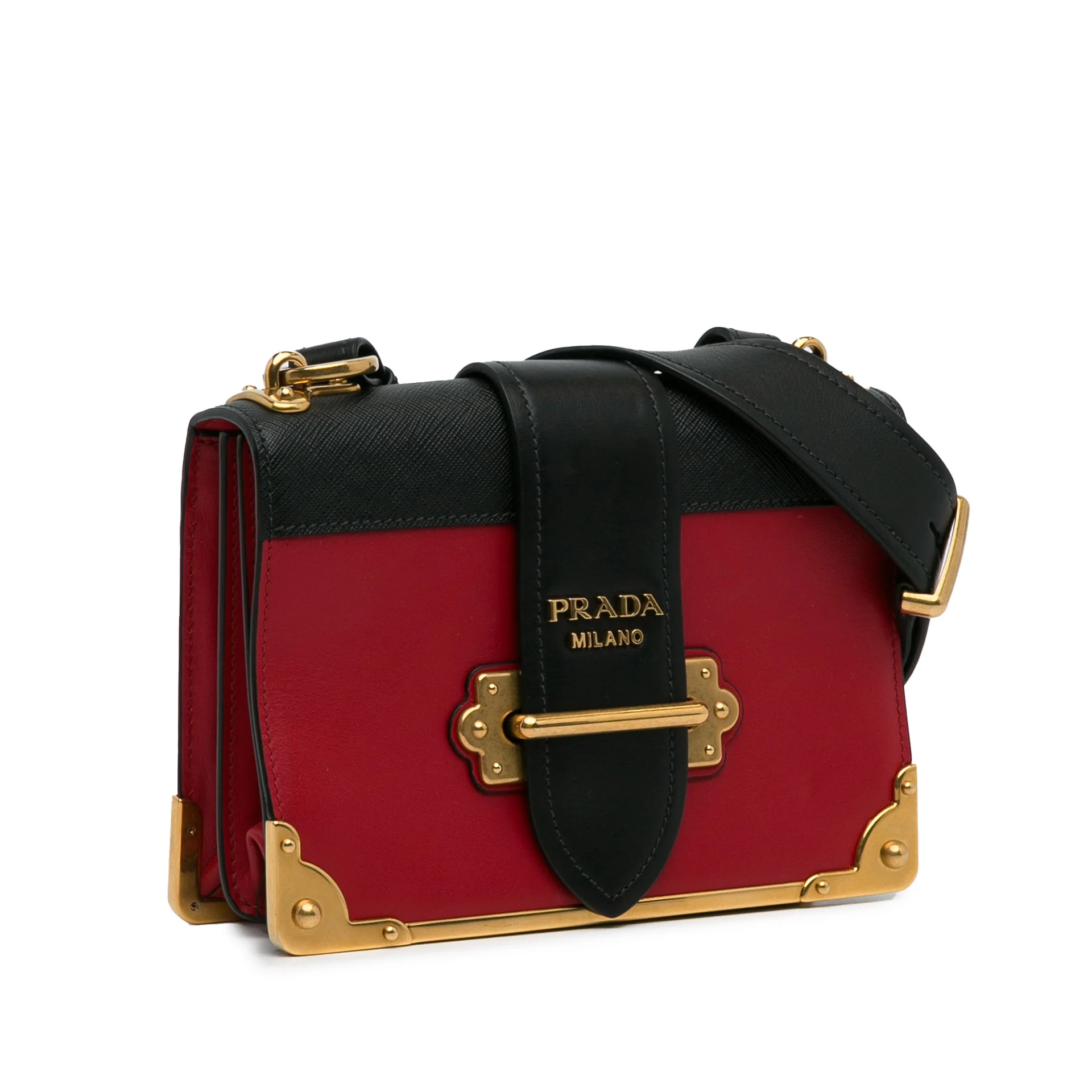 Prada Saffiano Trimmed City Calf Cahier