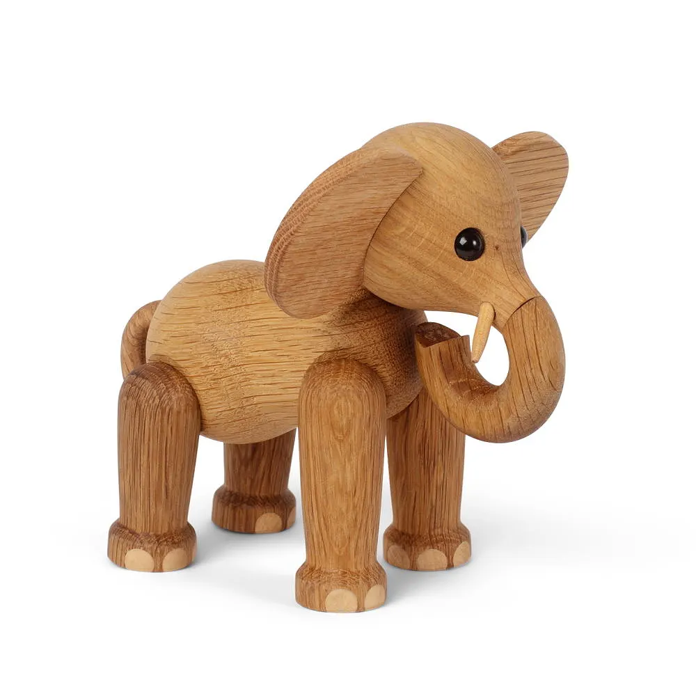 Ollie Elefant Trädekoration 15 Cm Ek/lönn