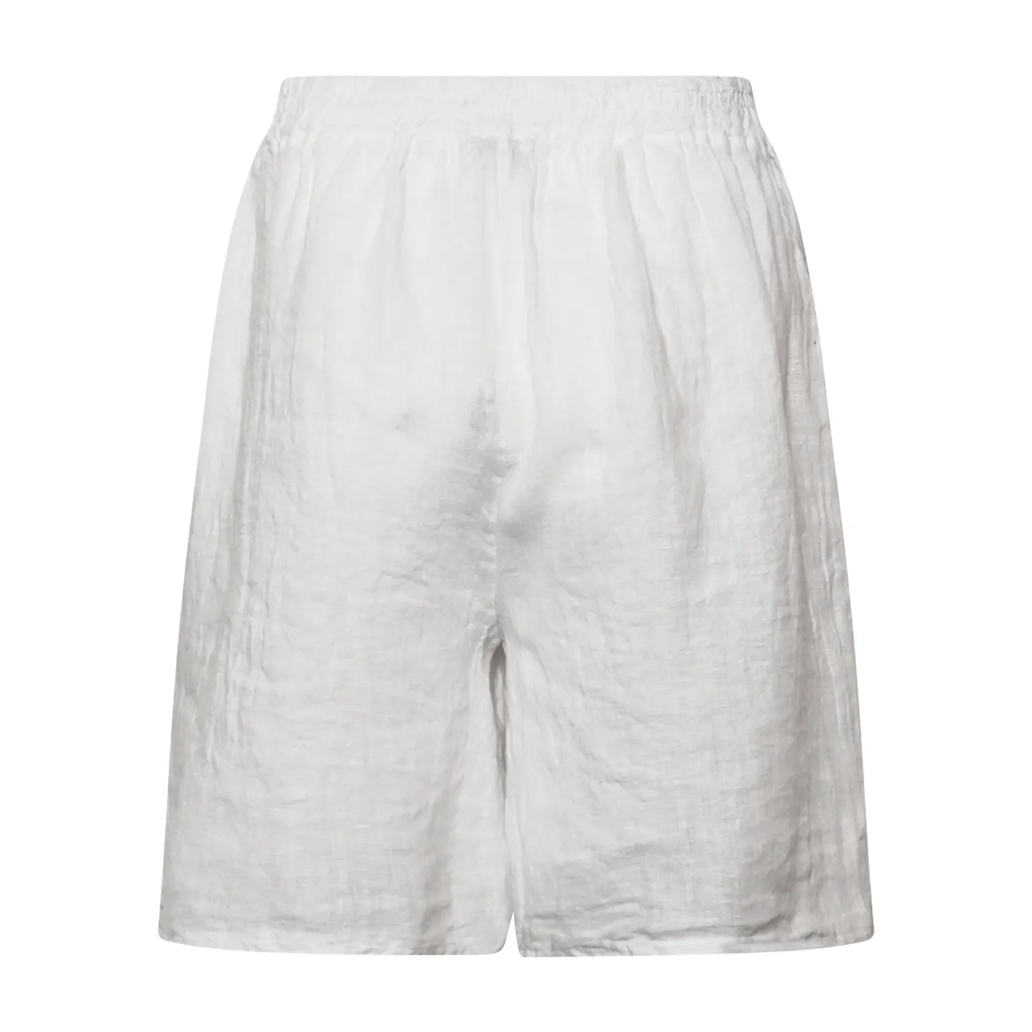 Tracy, Shorts, Linen - White