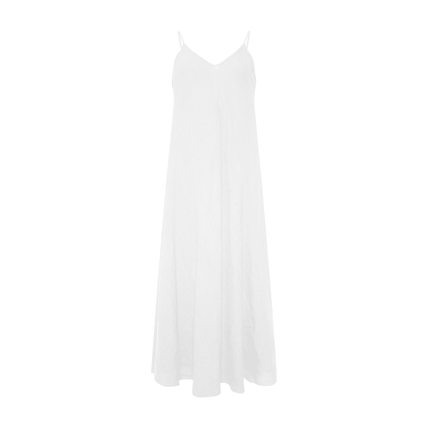 Abbelone, Long Dress, Linen - White