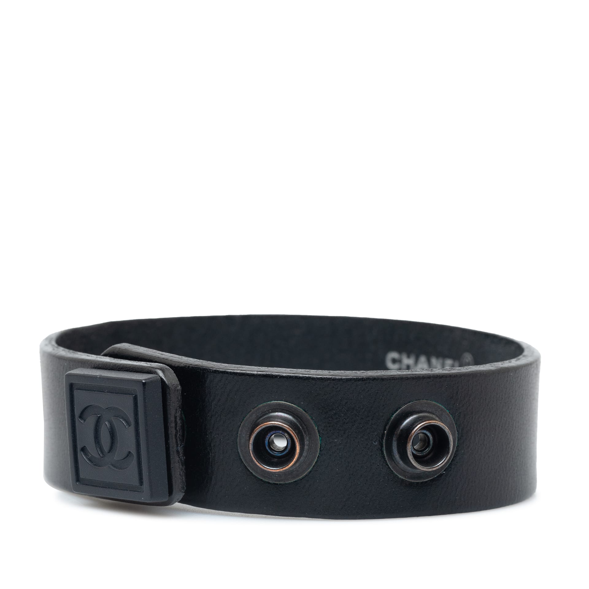 Chanel Cc Leather Bracelet