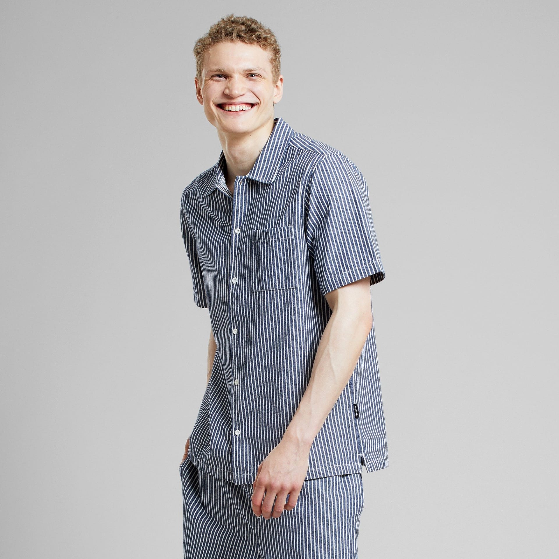 Shirt Brantevik Work Stripe Blue