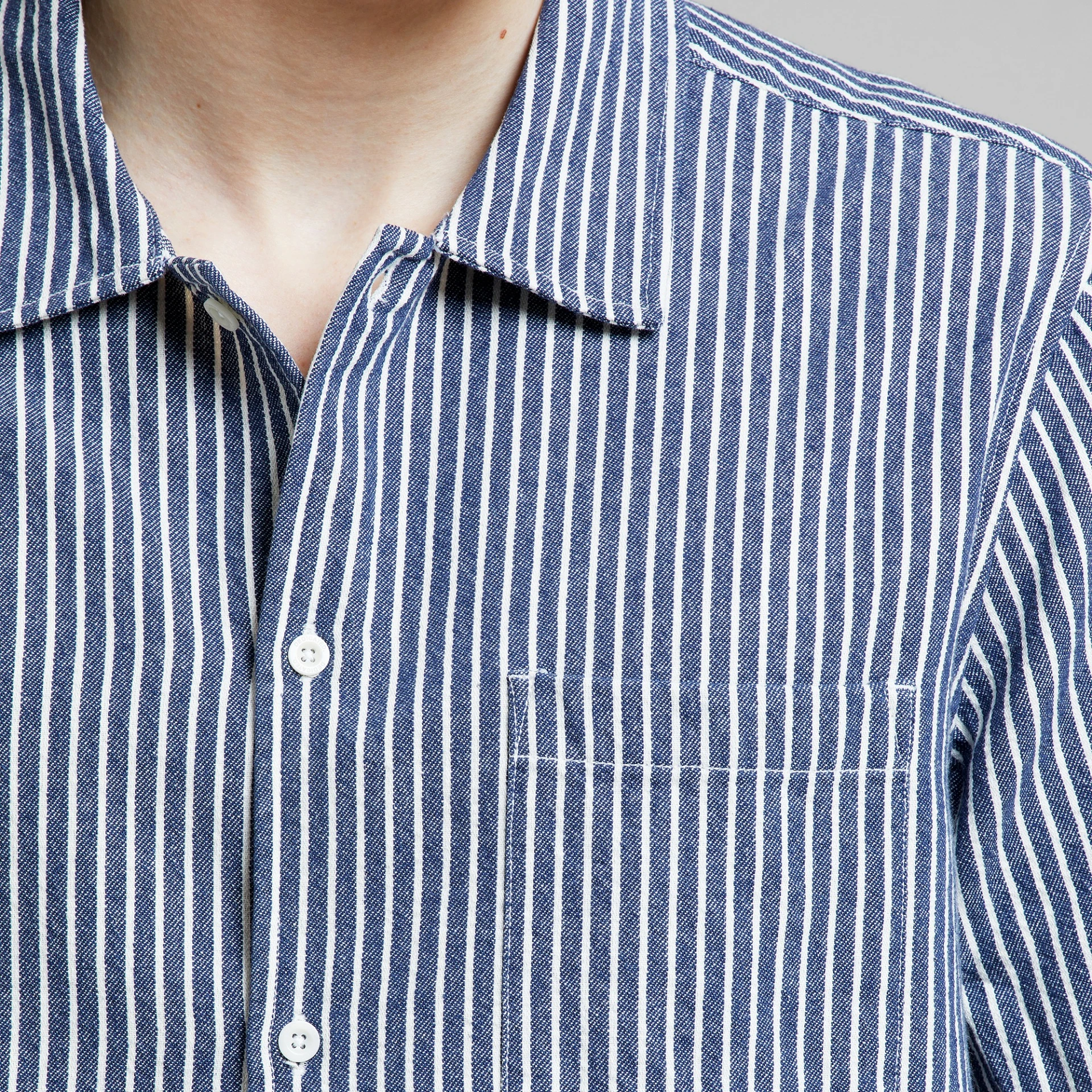 Shirt Brantevik Work Stripe Blue