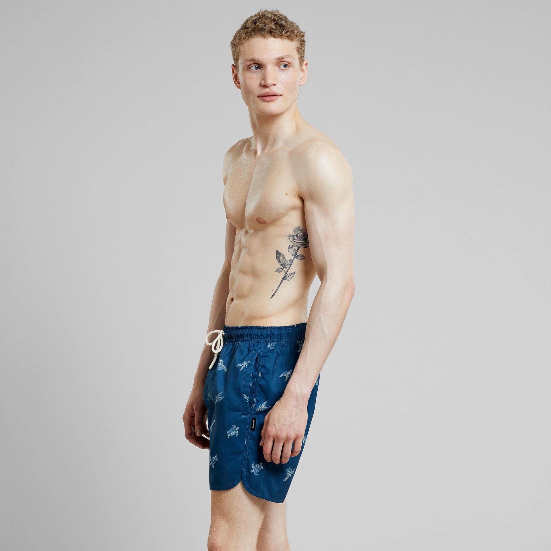 Swim Shorts Sandhamn Sea Turtles Majolica Blue