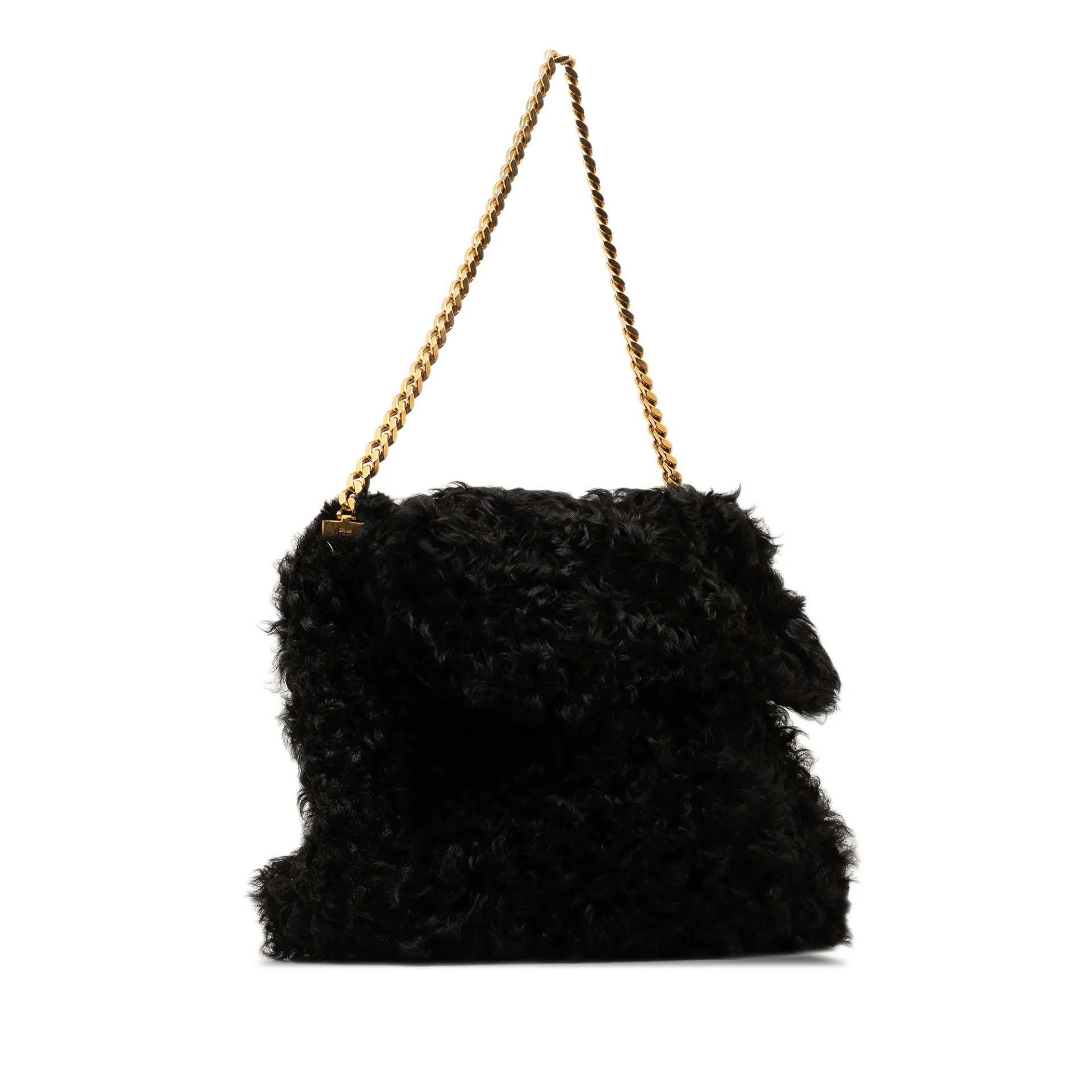 Celine Gourmette Fur Chain Shoulder Bag