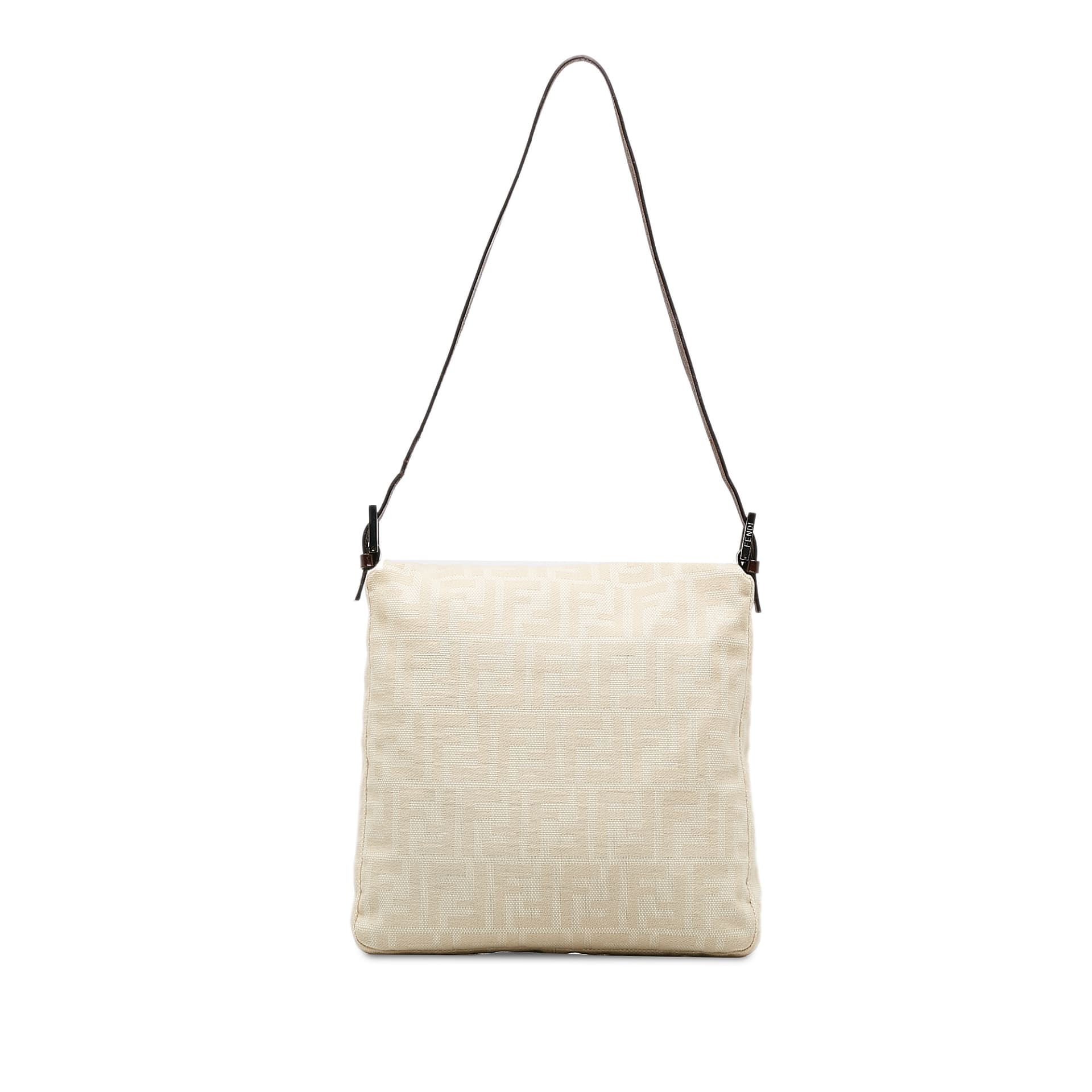 Fendi Zucca Canvas Shoulder Bag