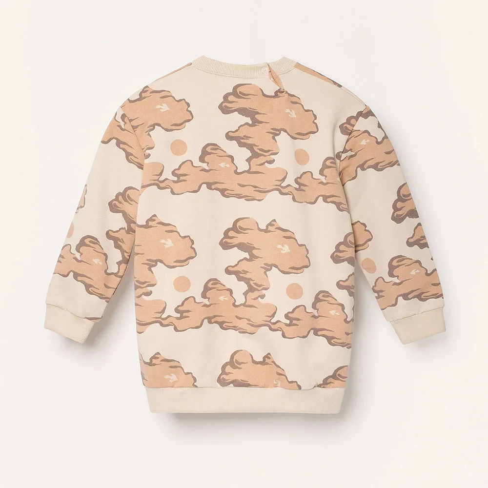 Ekologisk Sweatshirt Pink Clouds