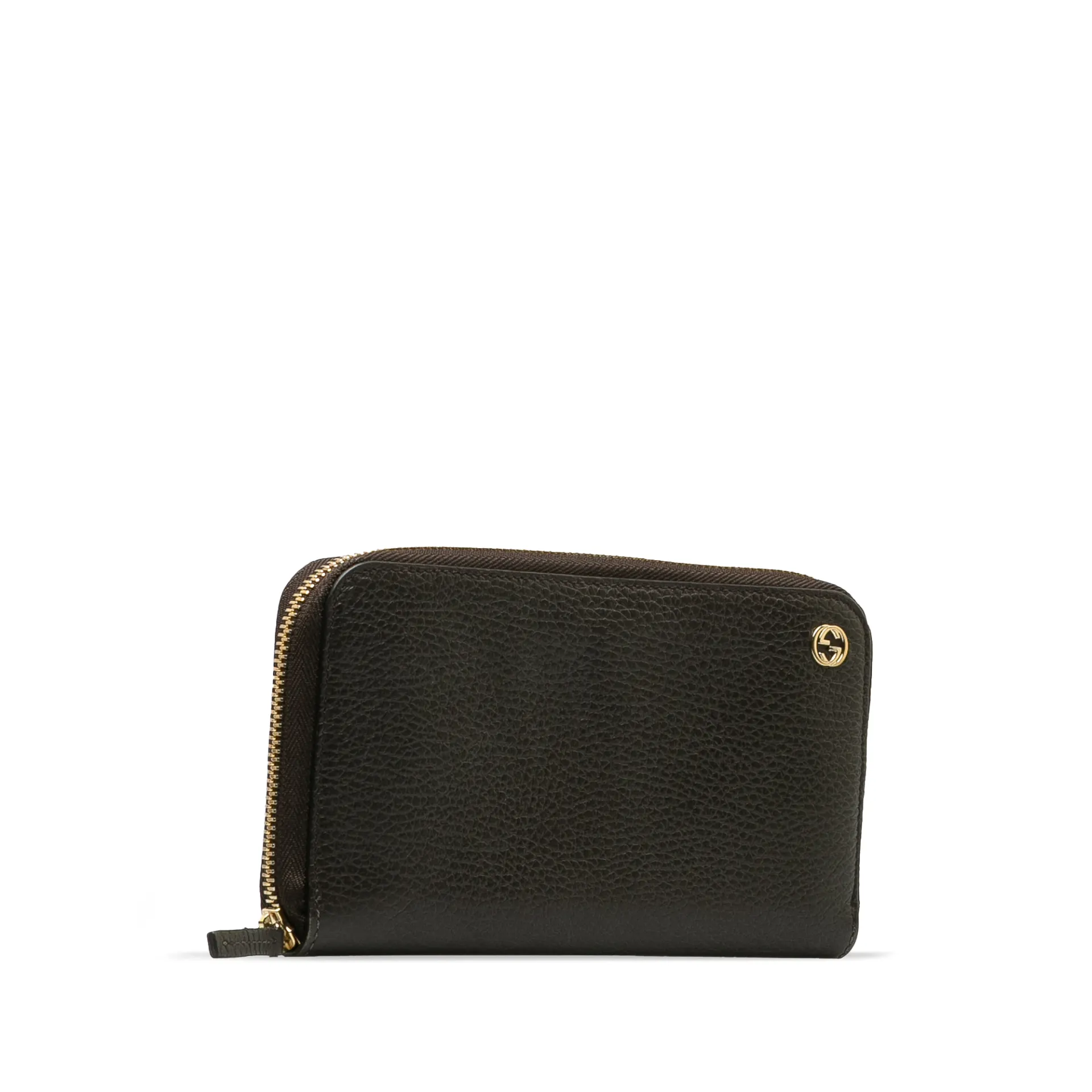 Gucci Interlocking G Zip Around Leather Wallet