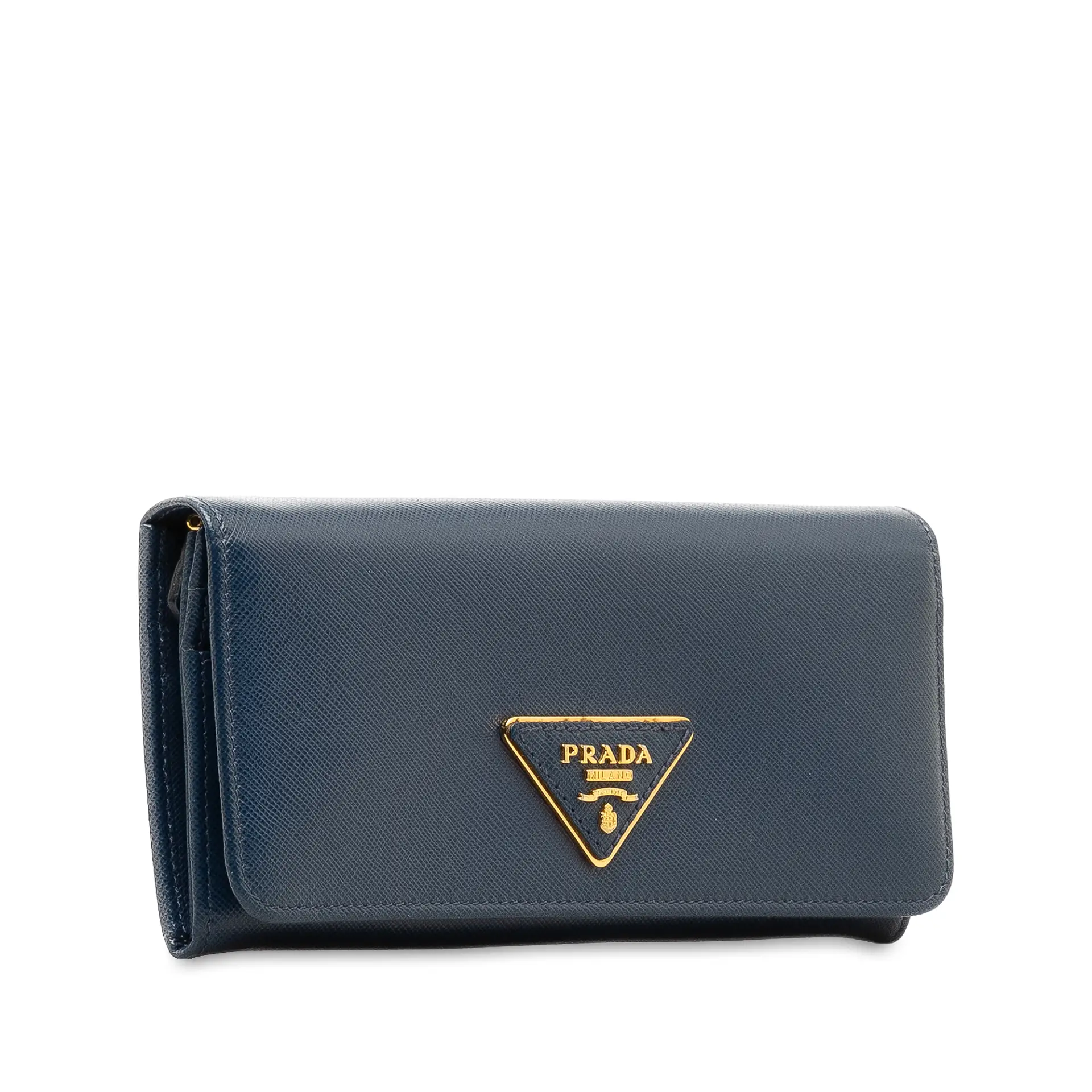 Prada Saffiano Leather Flap Wallet