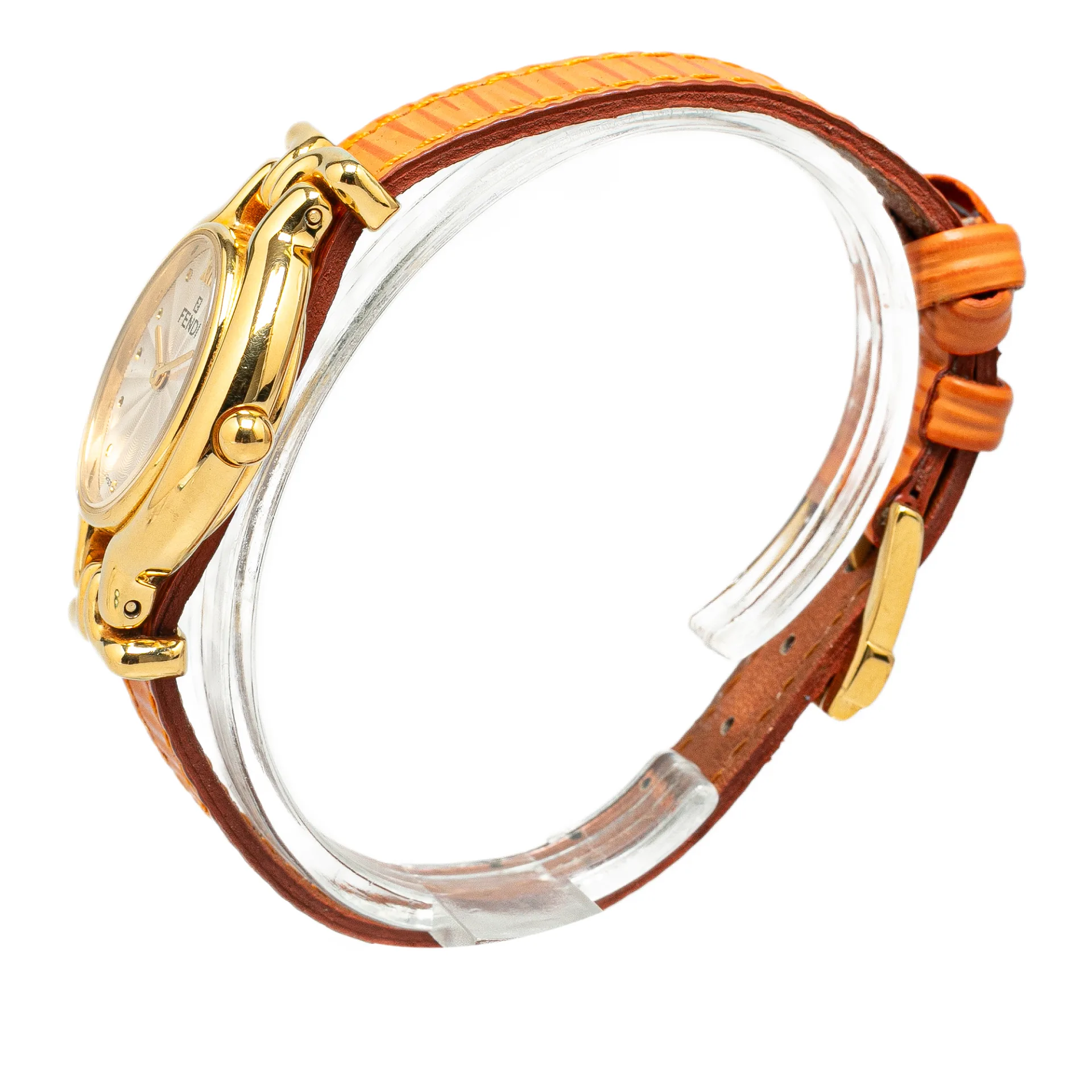 Fendi Quartz Gold Plated Chameleon 640l Watch