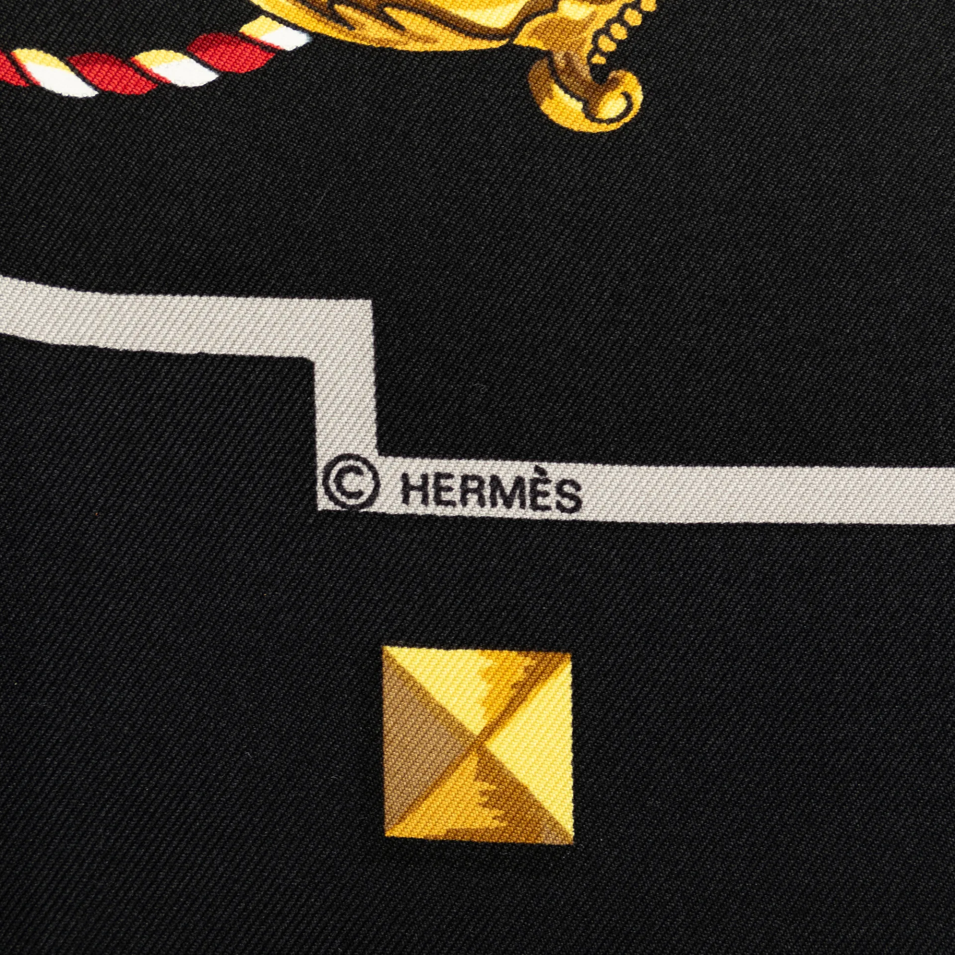 Hermès Les Cles Silk Scarf