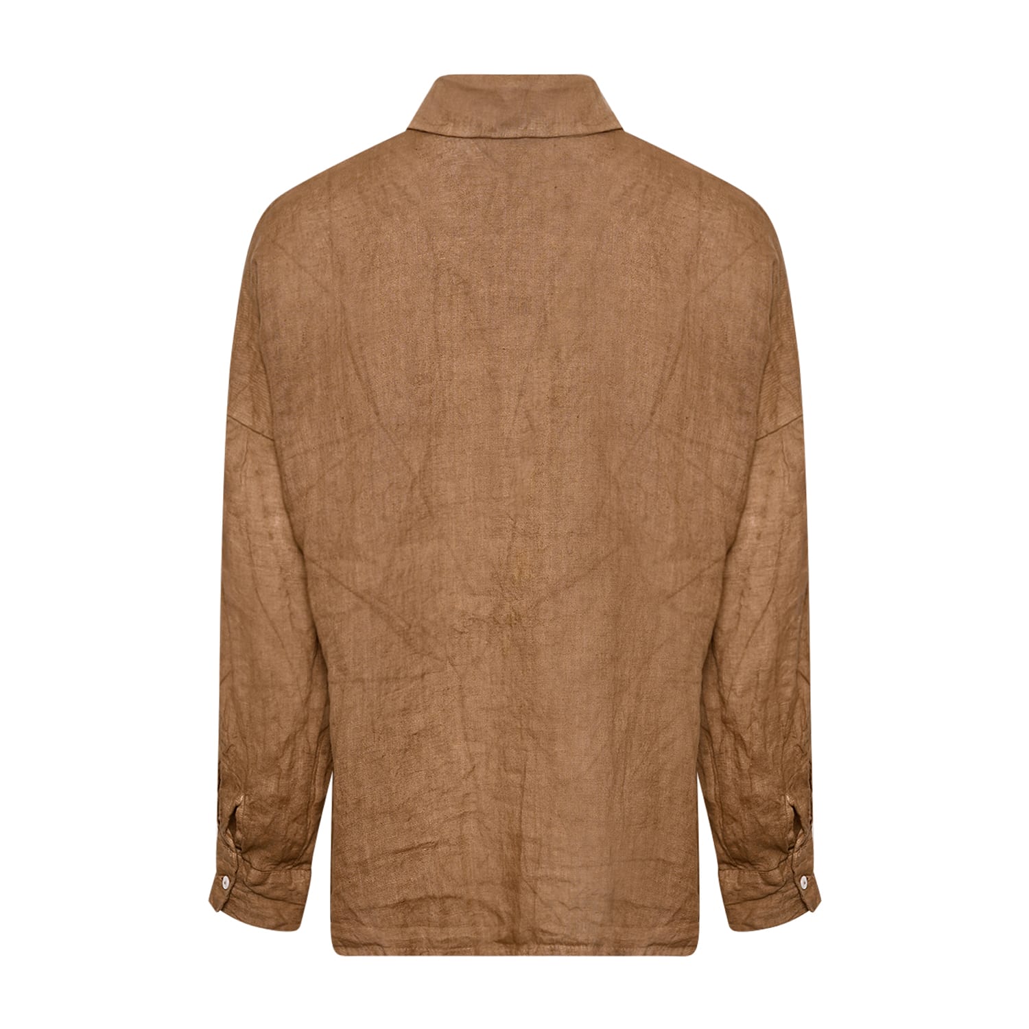 Gia, Shirt, Linen - Light Brown