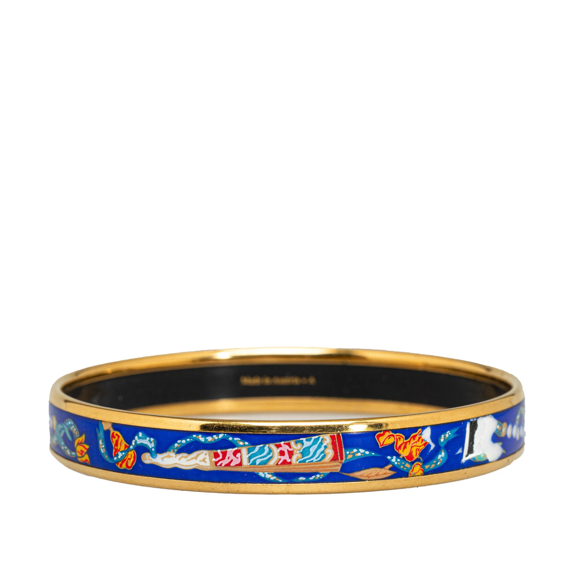 Hermes Narrow Enamel Bangle