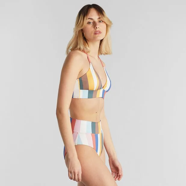 Bikini Pants Slite Stripes Multi Color