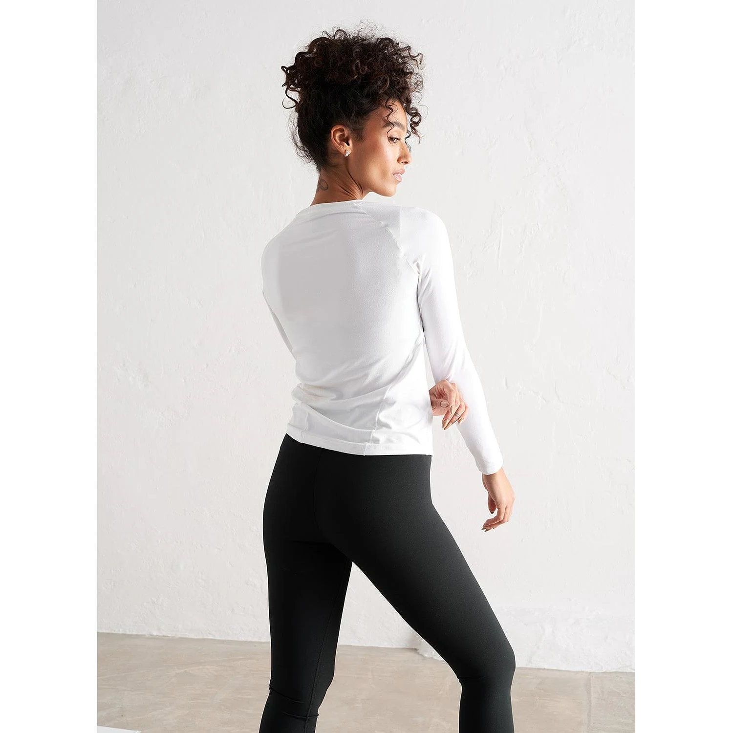 White Soft Basic Long Sleeve