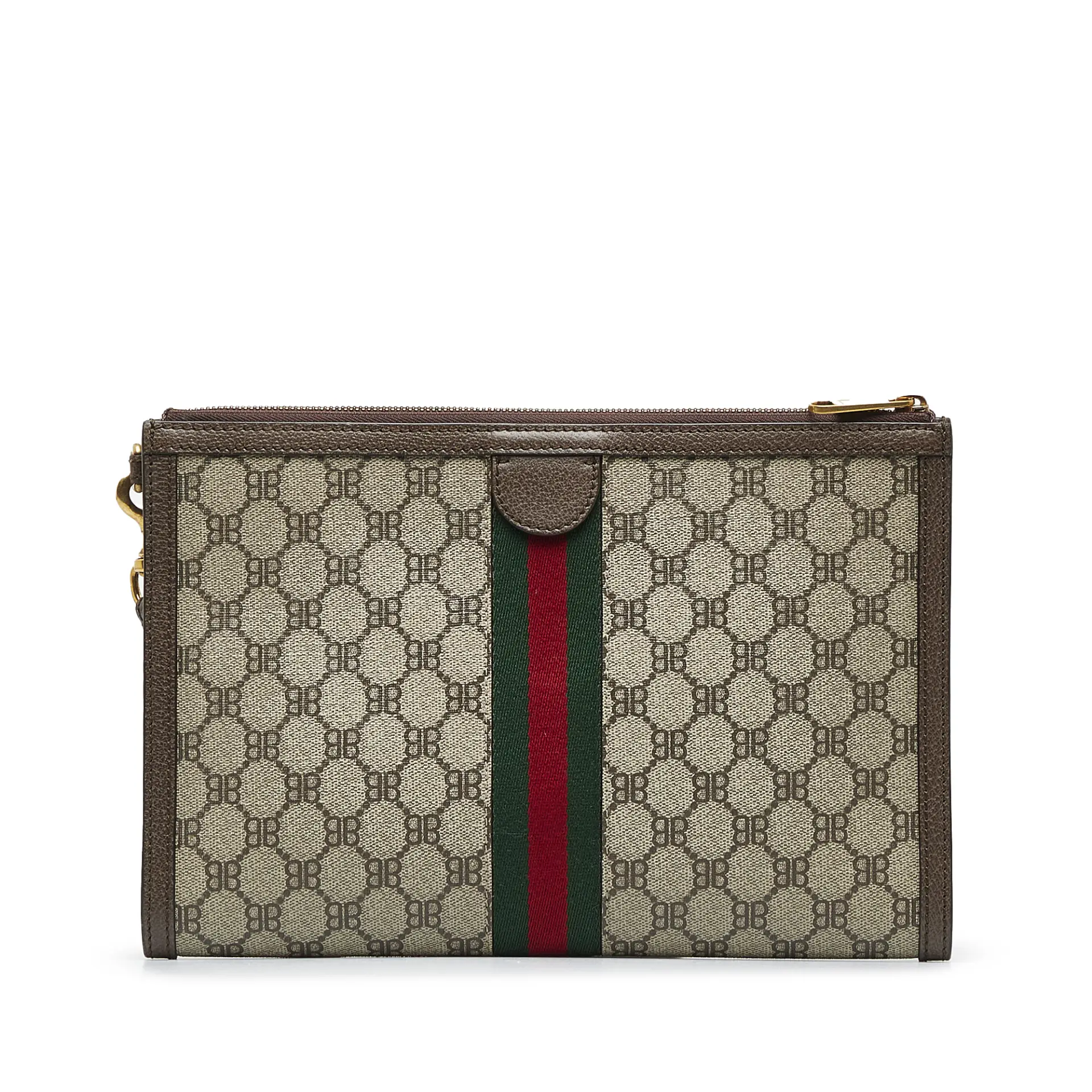 Gucci X Balenciaga Bb Supreme Ophidia Web Clutch