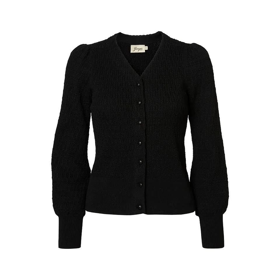 Kort Cardigan I Bomull - Johanna Black