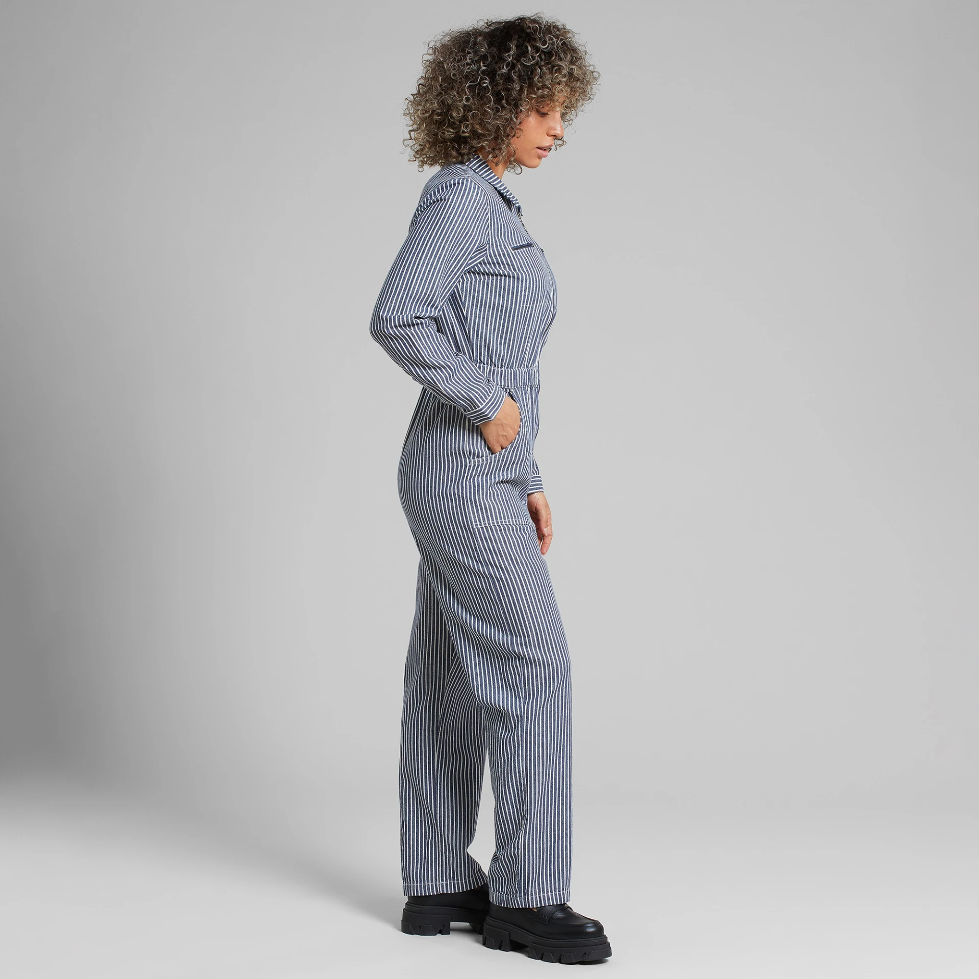 Overall Hultsfred Work Stripe Blue