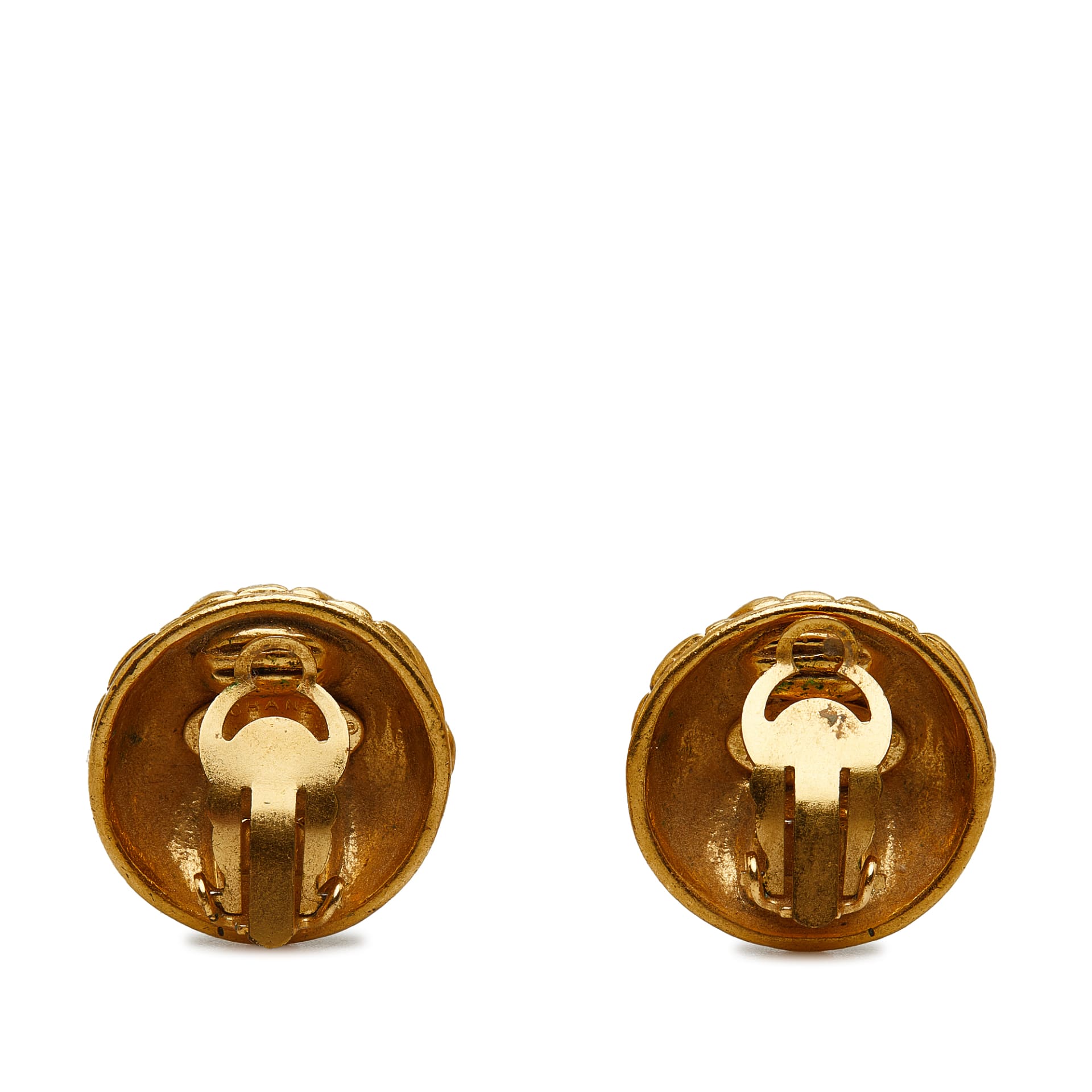 Chanel Cc Clip On Earrings