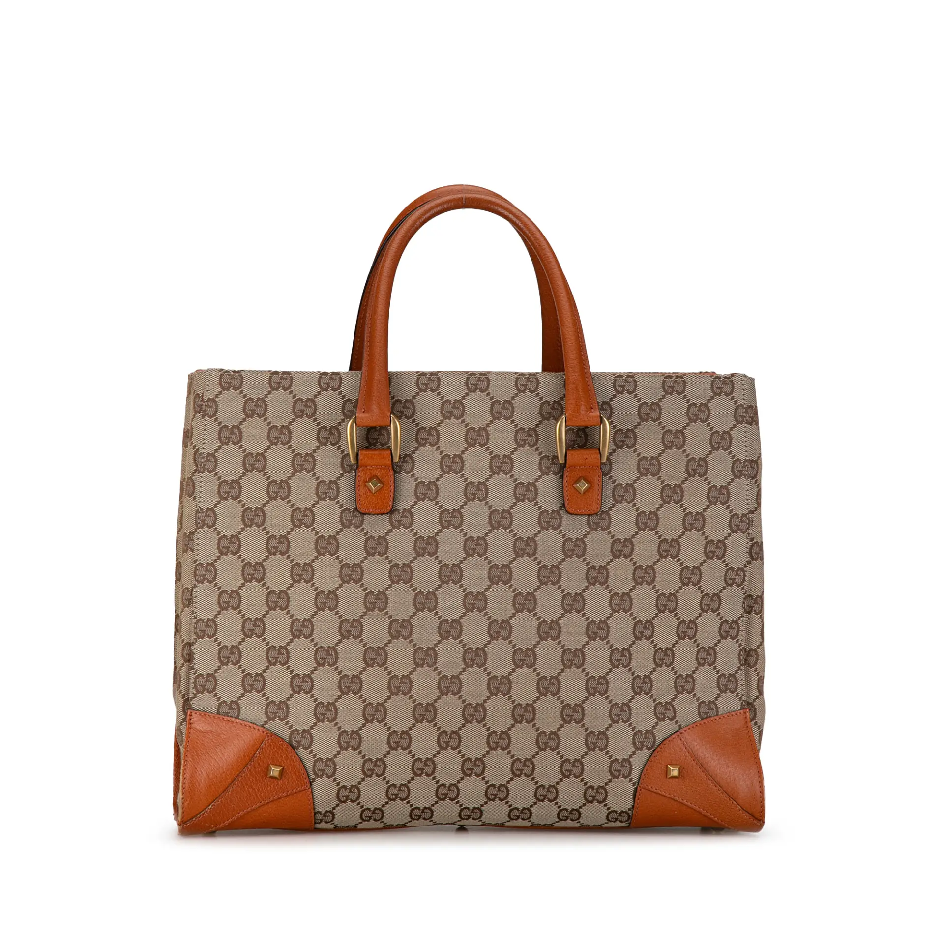 Gucci Gg Canvas Nailhead Tote