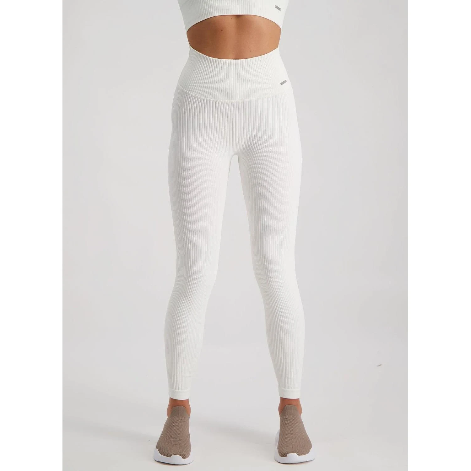 Off-white Ribbed Seamless Tights