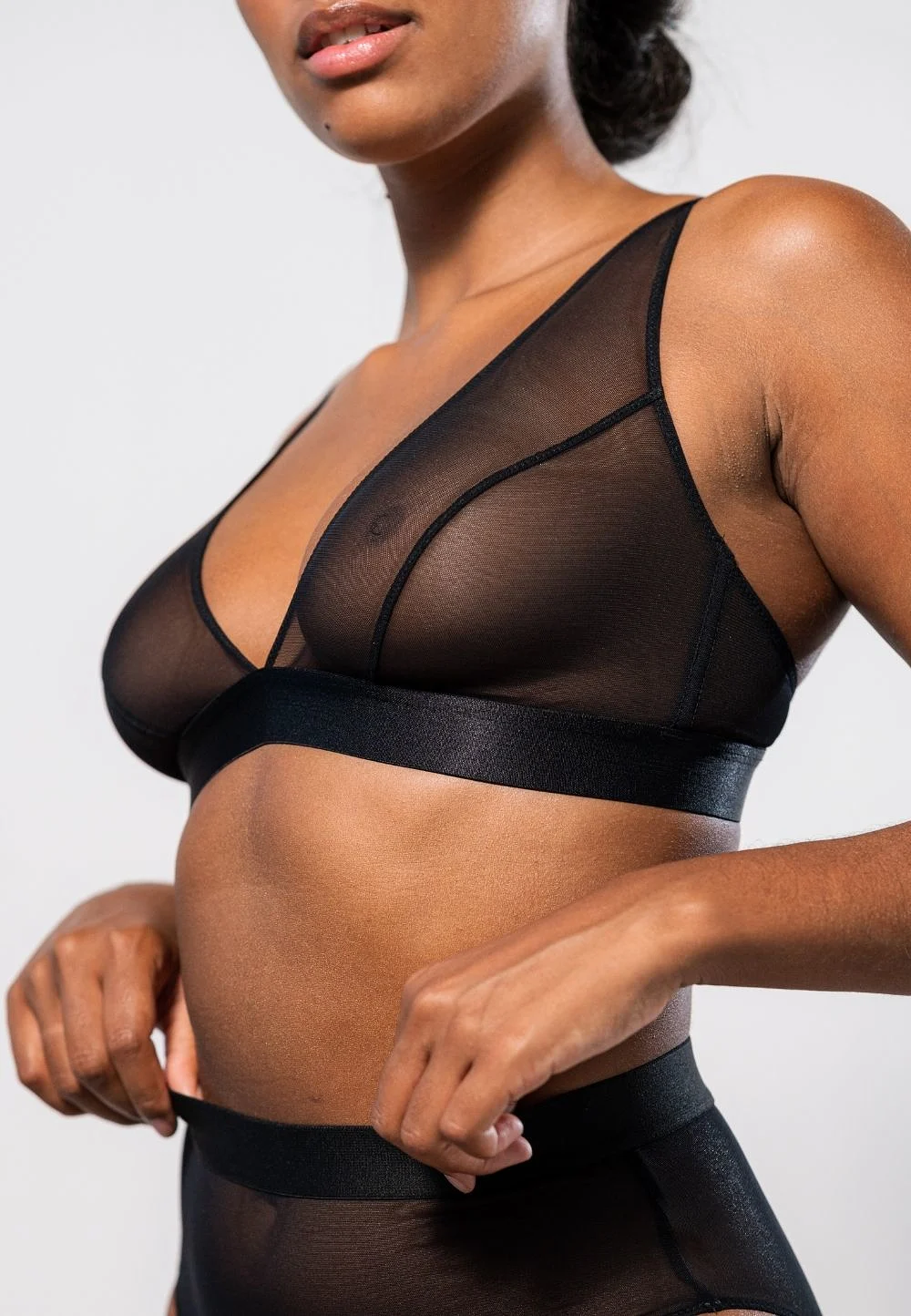 Mesh Plunge Bralette