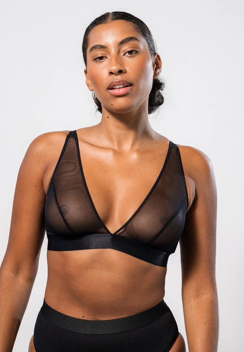 Mesh Plunge Bralette