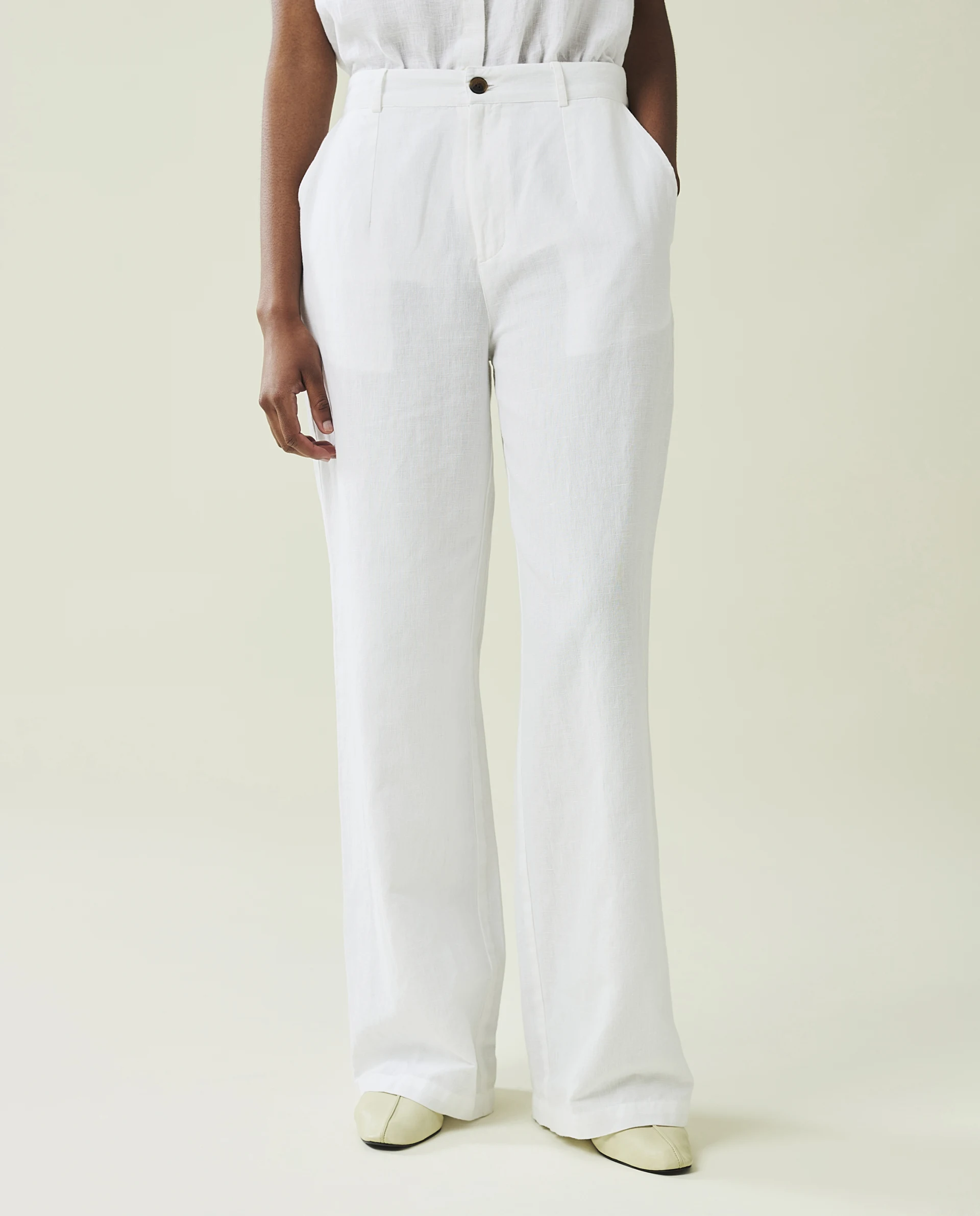 Cleo Linen/cotton Blend Pants
