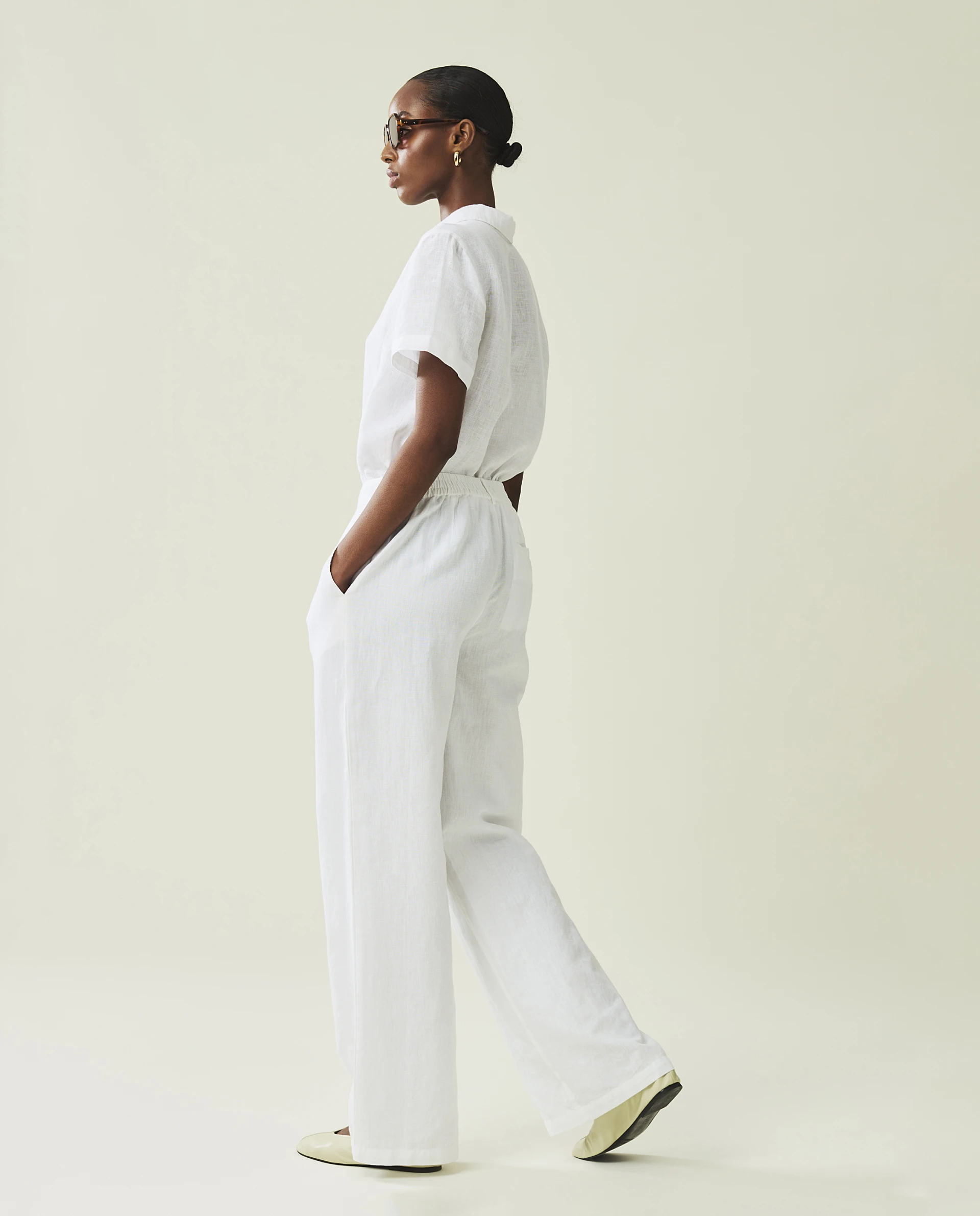 Cleo Linen/cotton Blend Pants