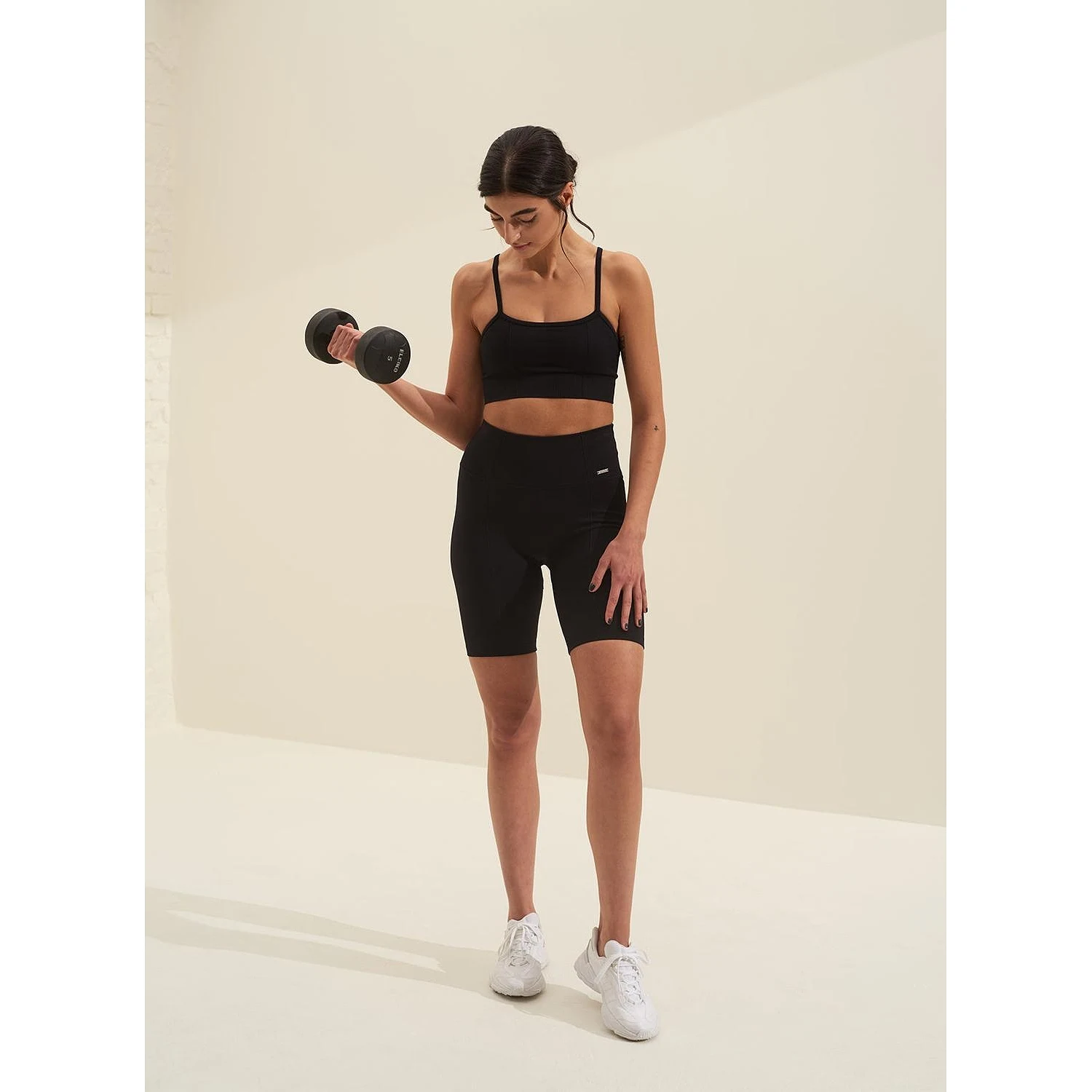 Black Luxe Seamless Biker Shorts