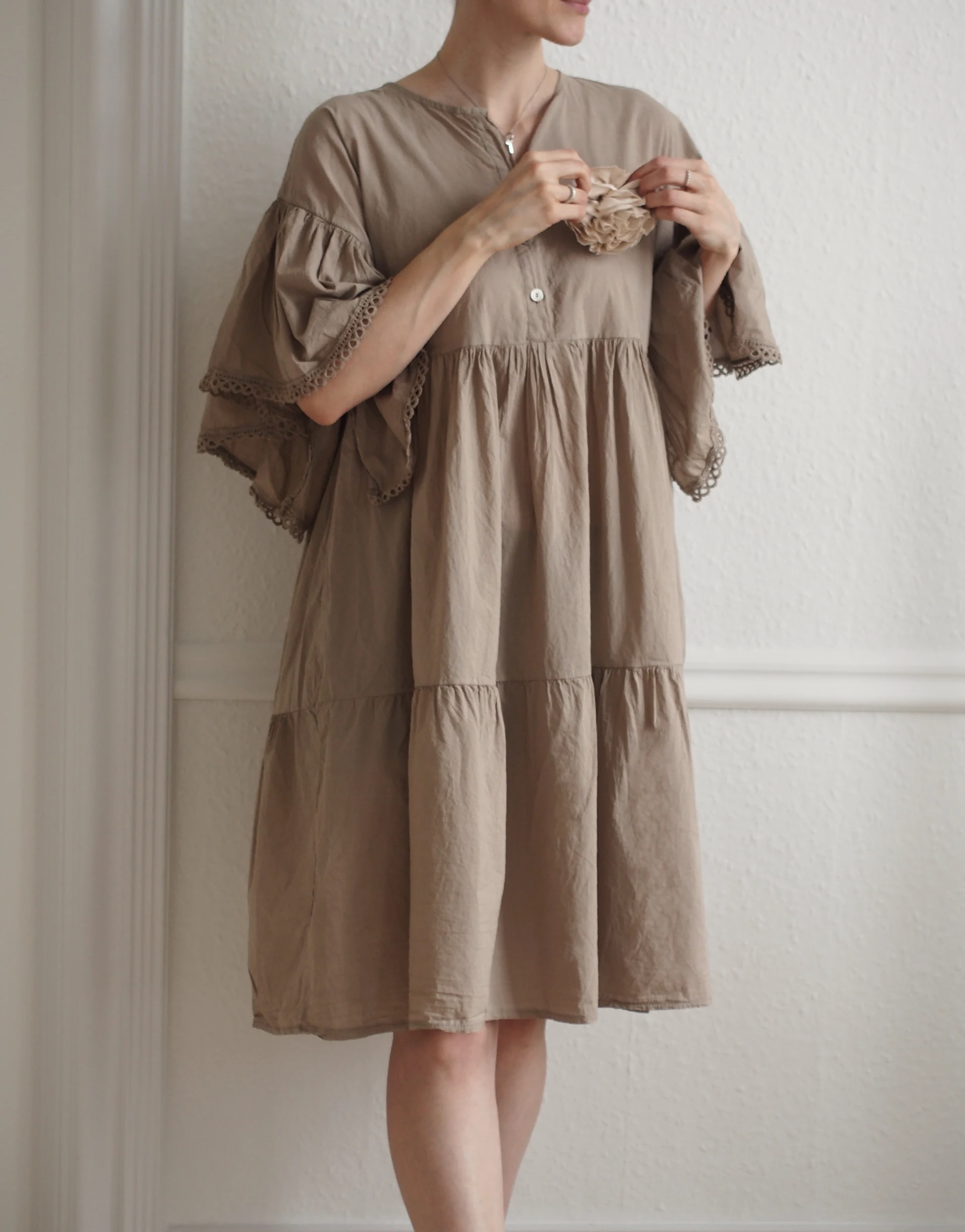 Abbygail, Dress, Cotton - Caramel