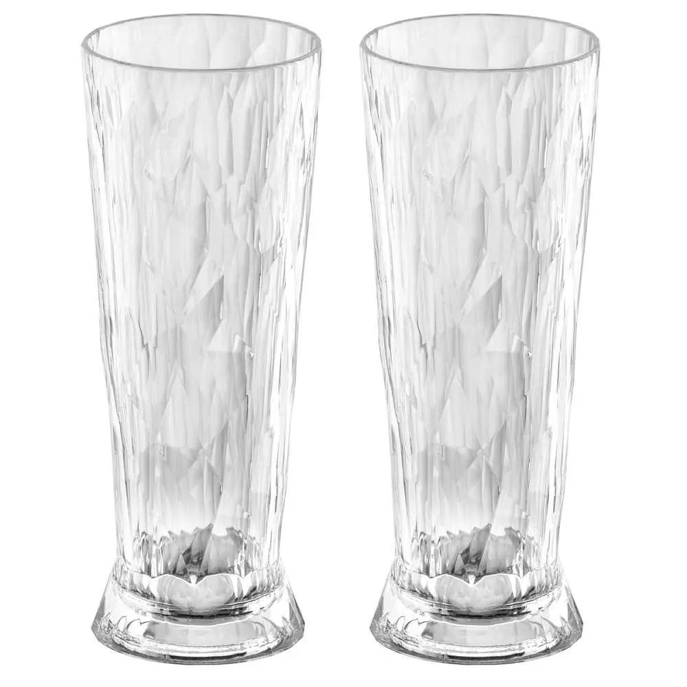 Club No. 11 Ölglas Plast 500 Ml Crystal Clear 2-pack