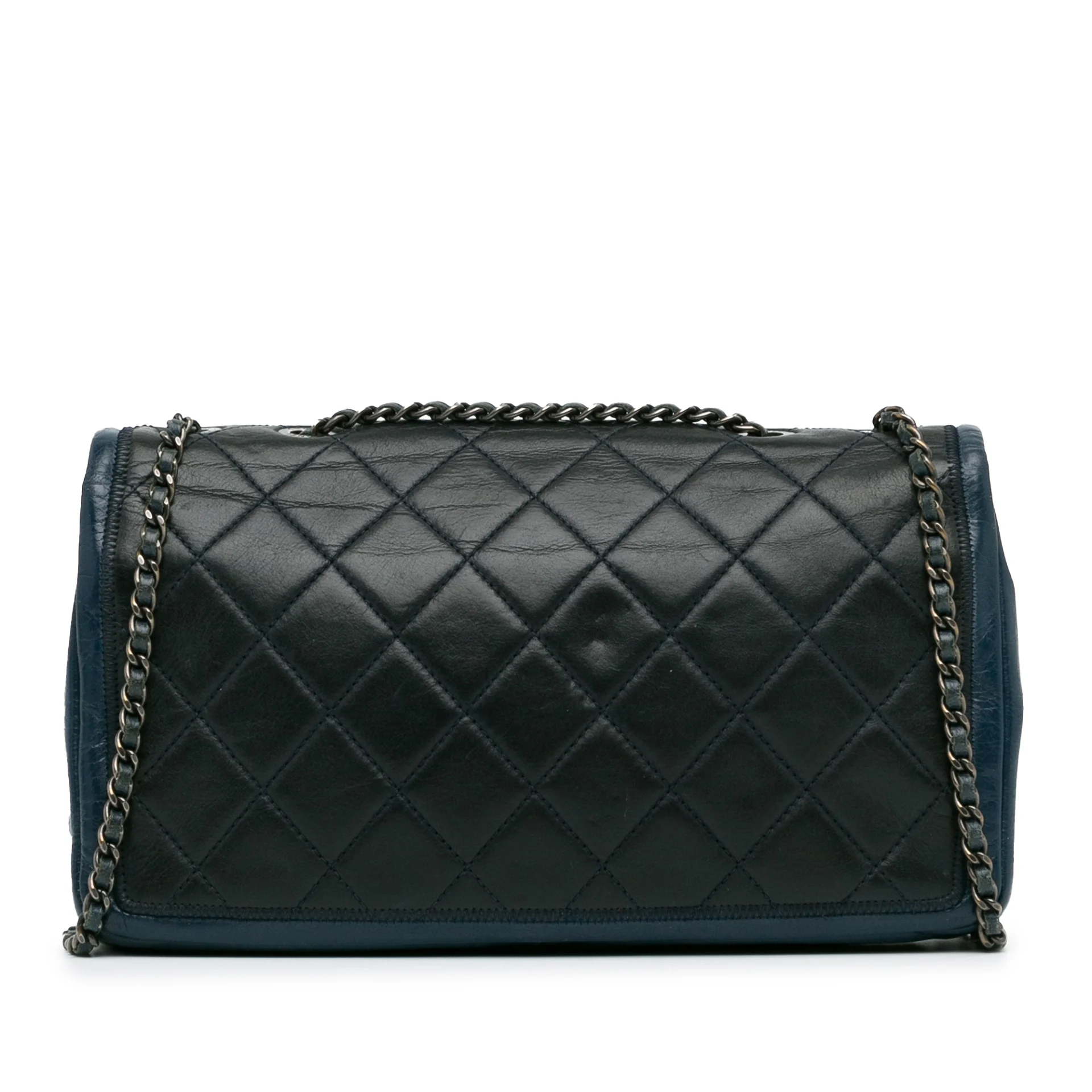 Chanel Medium Bicolor Lambskin Graphic Flap