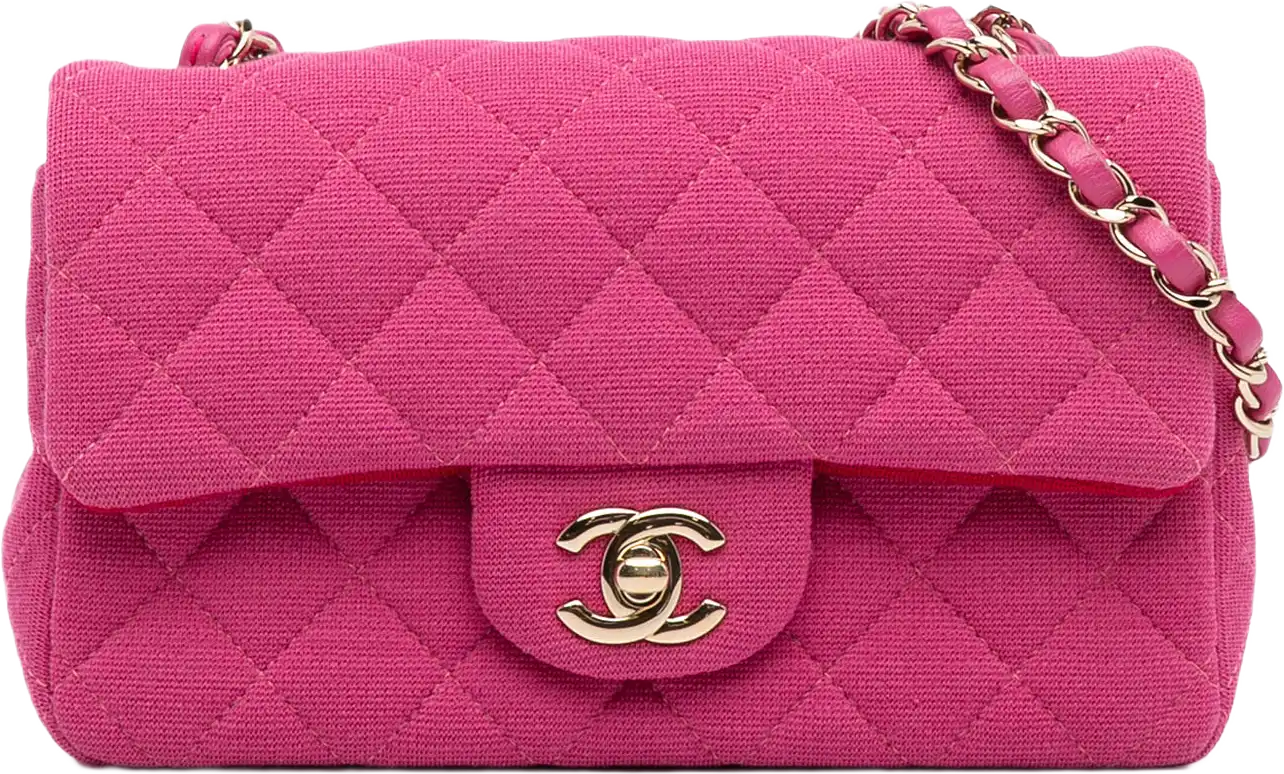 Chanel New Mini Classic Jersey Single Flap