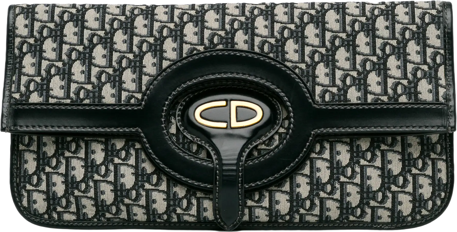 Dior Oblique Fold Over Clutch