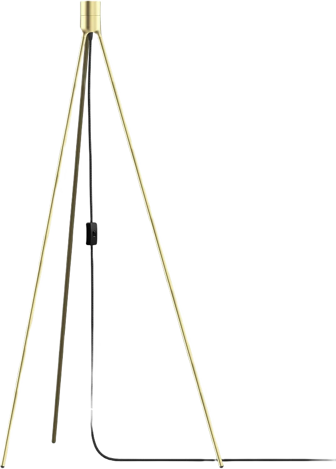 Golvstativ Tripod 109 Cm Borstad Mässing