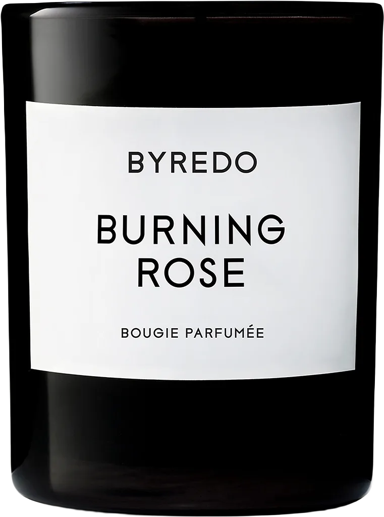 Burning Rose Candle