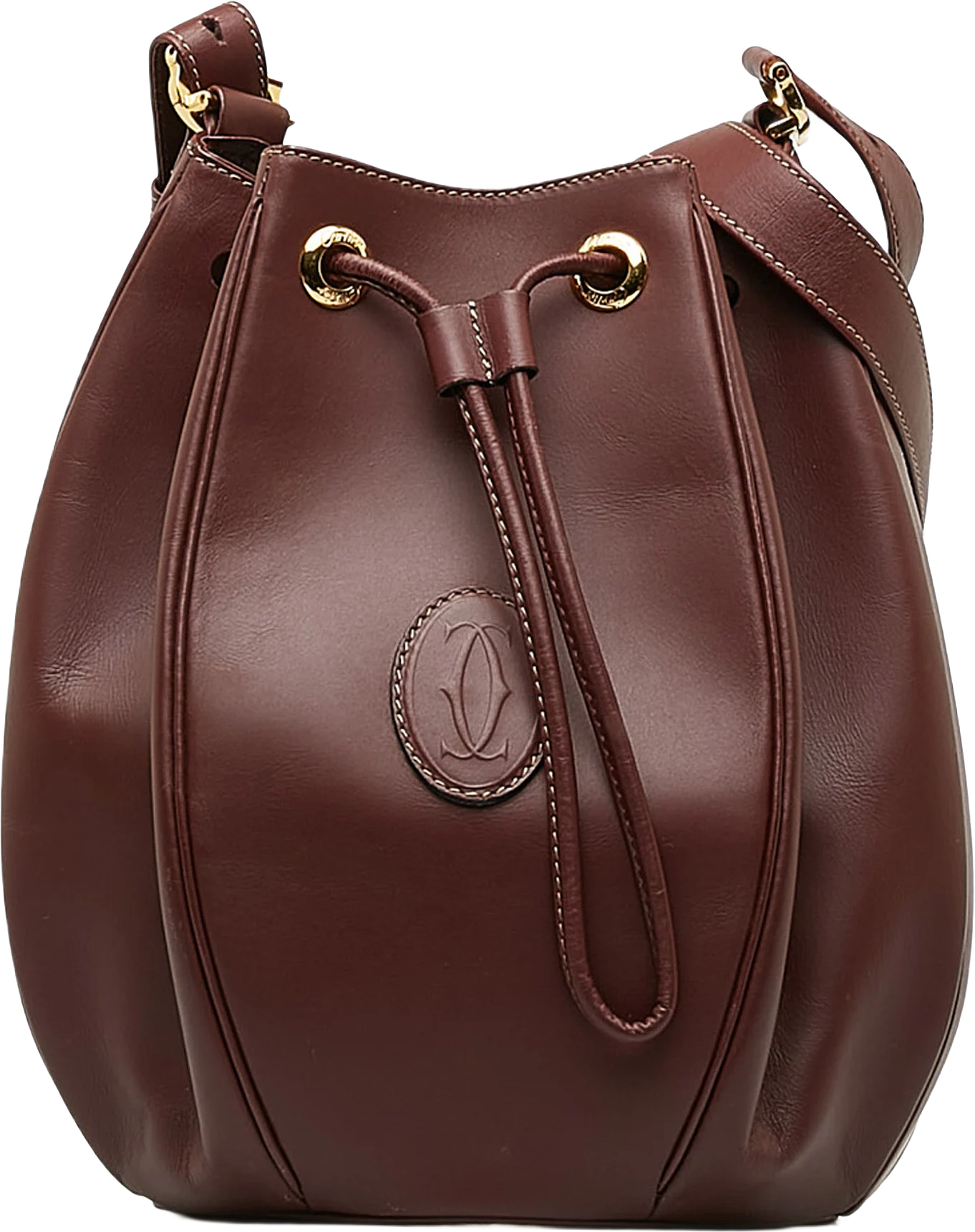 Cartier Must De Cartier Leather Bucket Bag