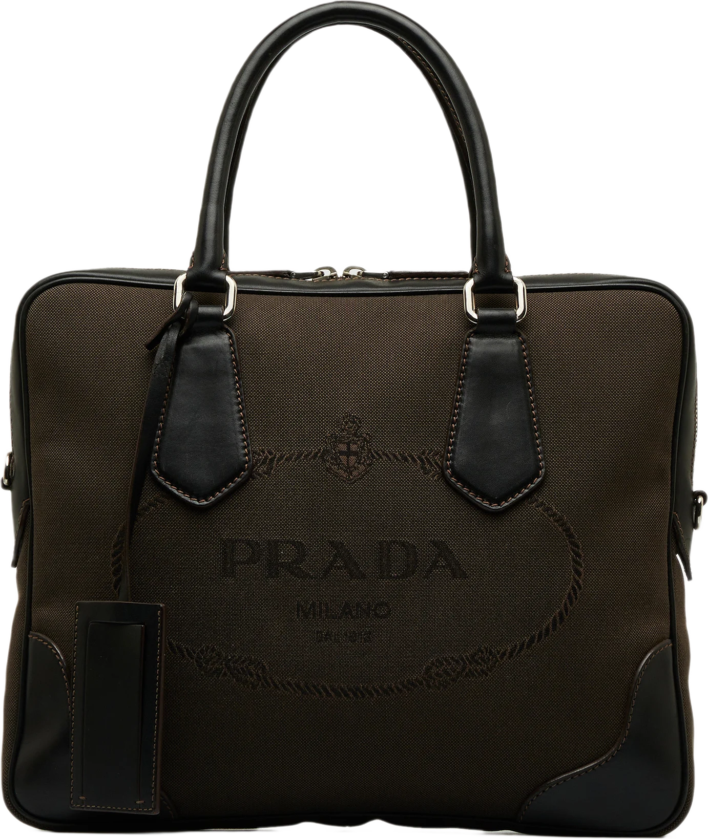 Prada Canapa Logo Satchel