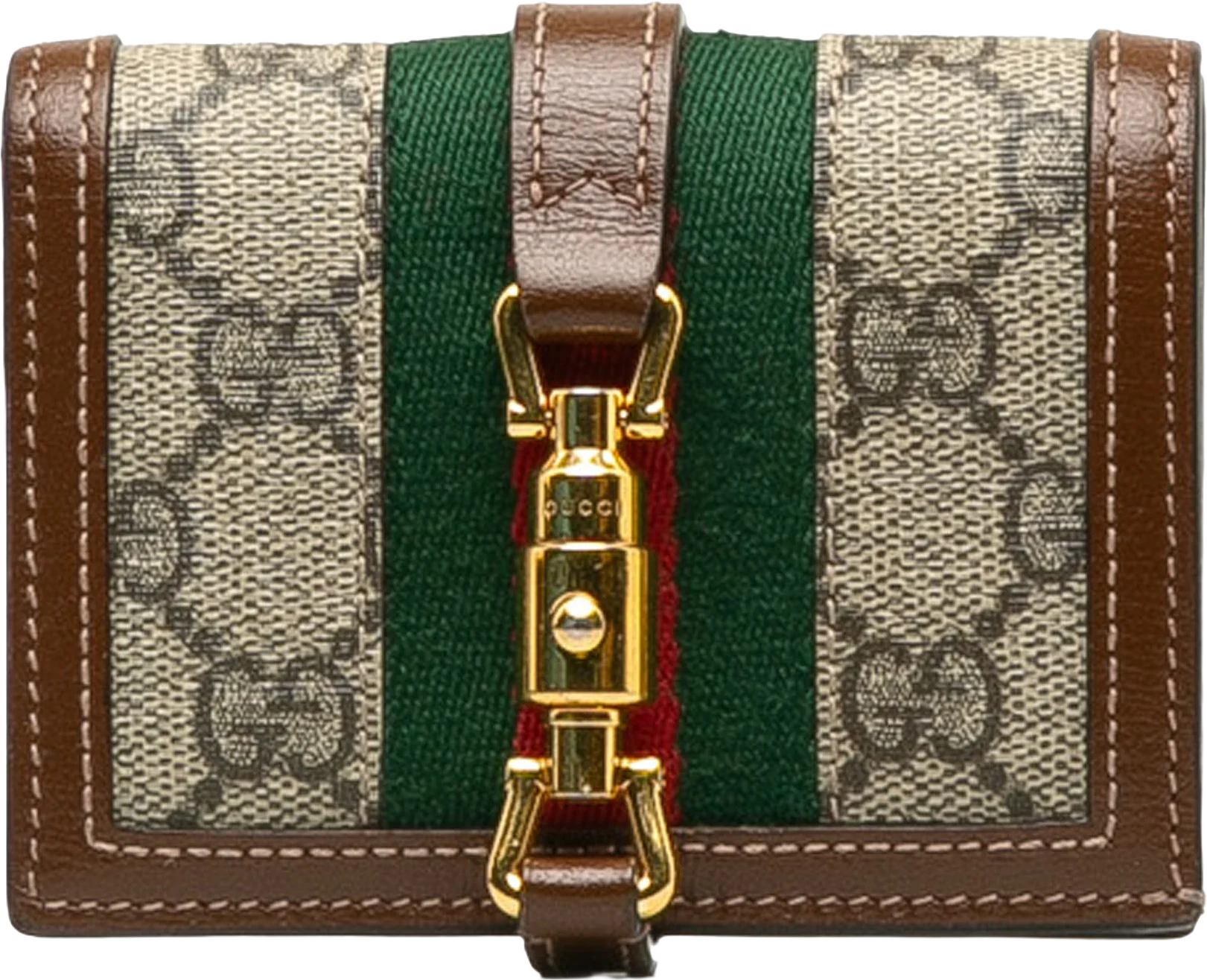 Gucci Gg Supreme Jackie 1961 Compact Wallet