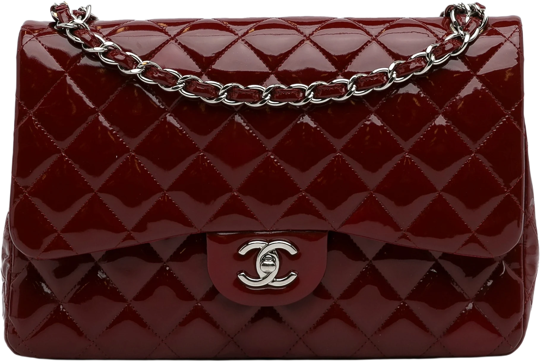 Chanel Jumbo Classic Patent Double Flap